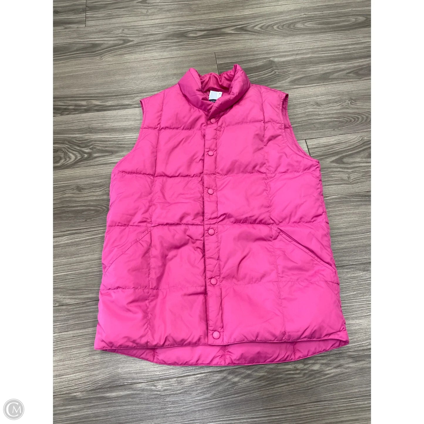 Vest Puffer & Quilted By Lands End In Pink, Size: Xl