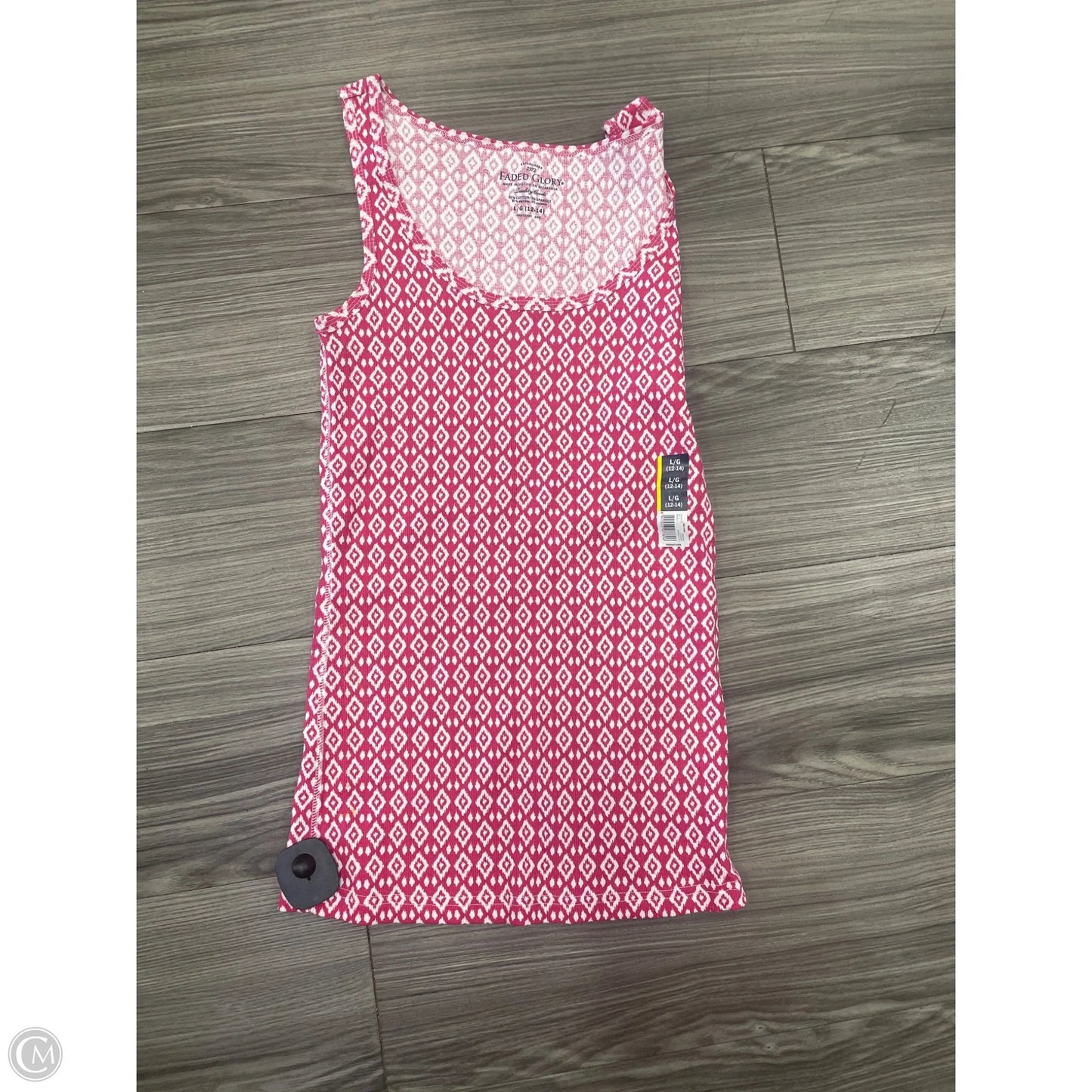 Tank Top By Faded Glory In Pink, Size: L