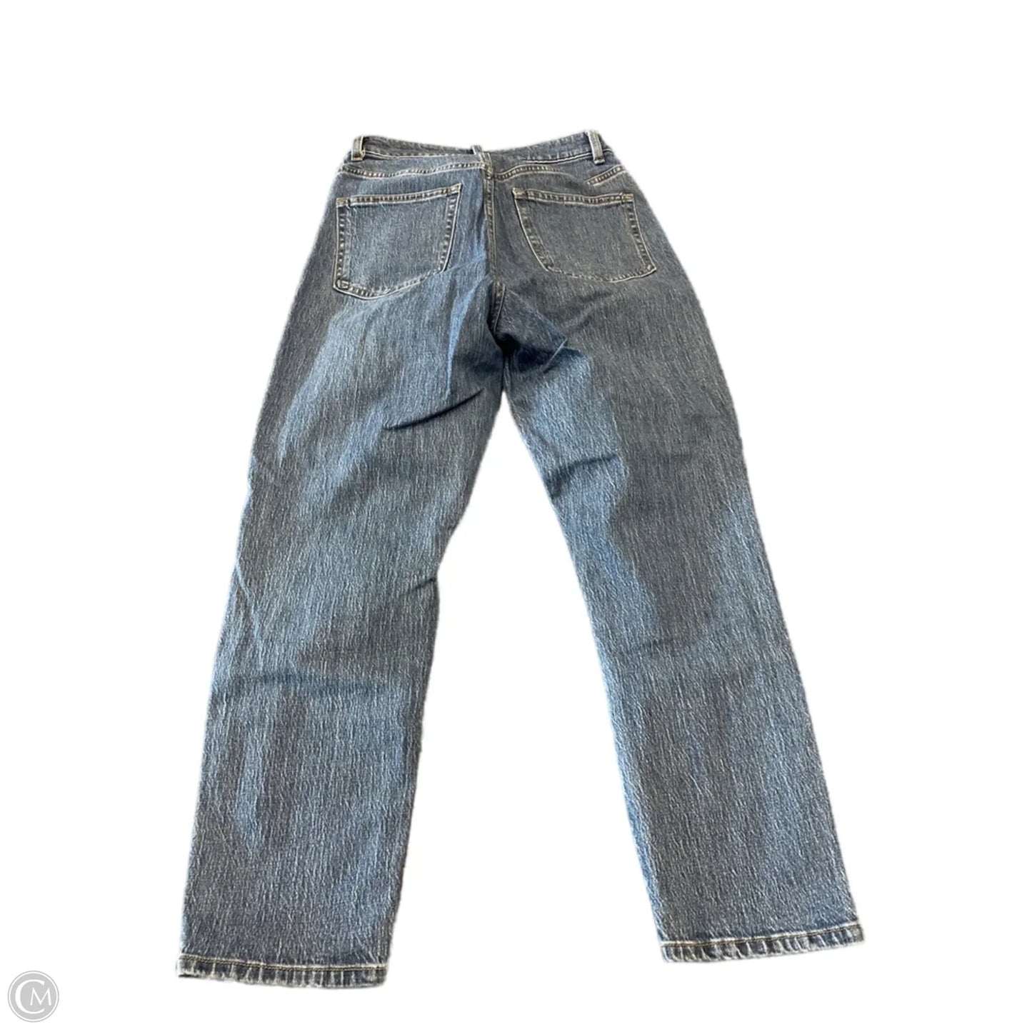 Jeans Straight By H&m In Blue Denim, Size: 4