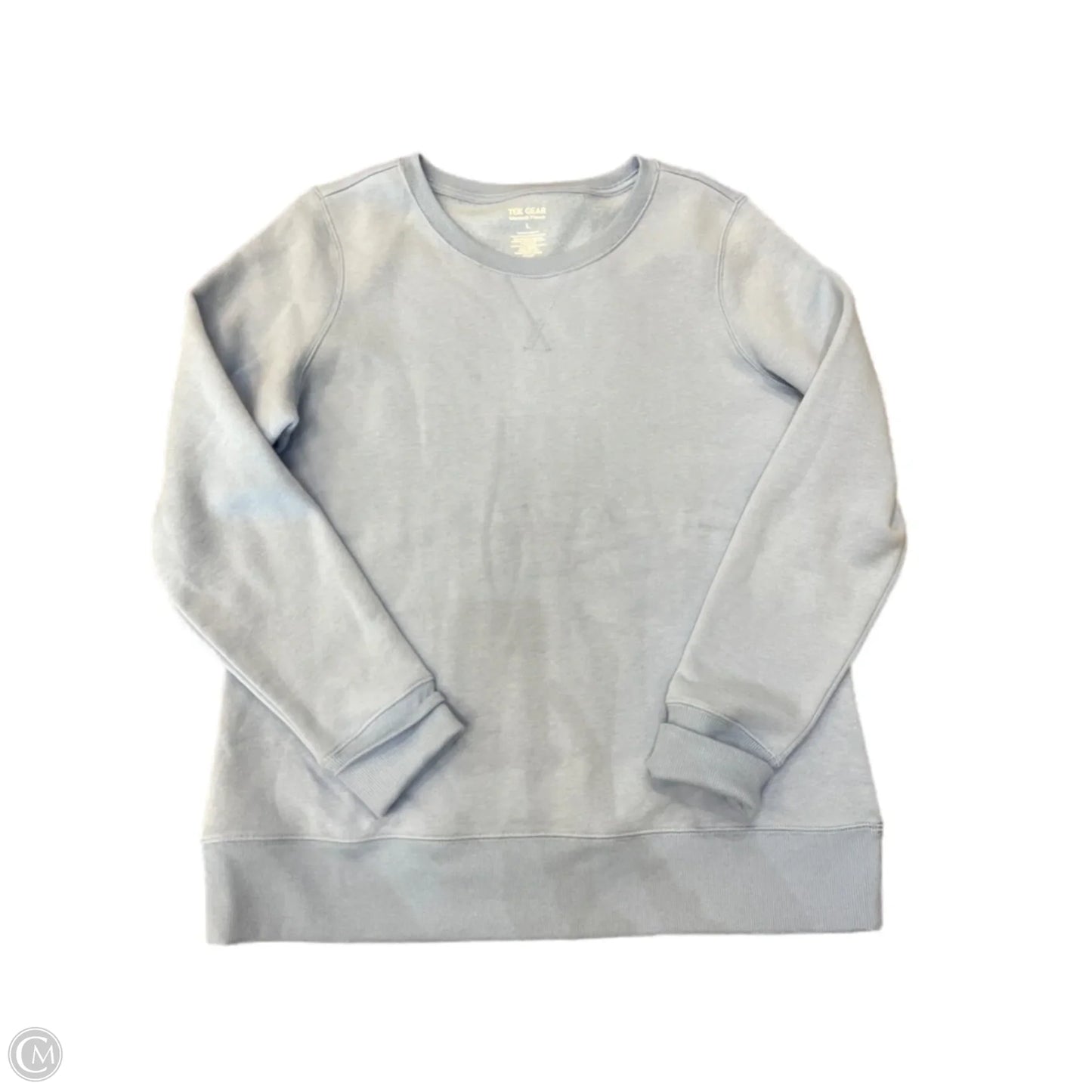 Sweatshirt Crewneck By Tek Gear In Blue, Size: L