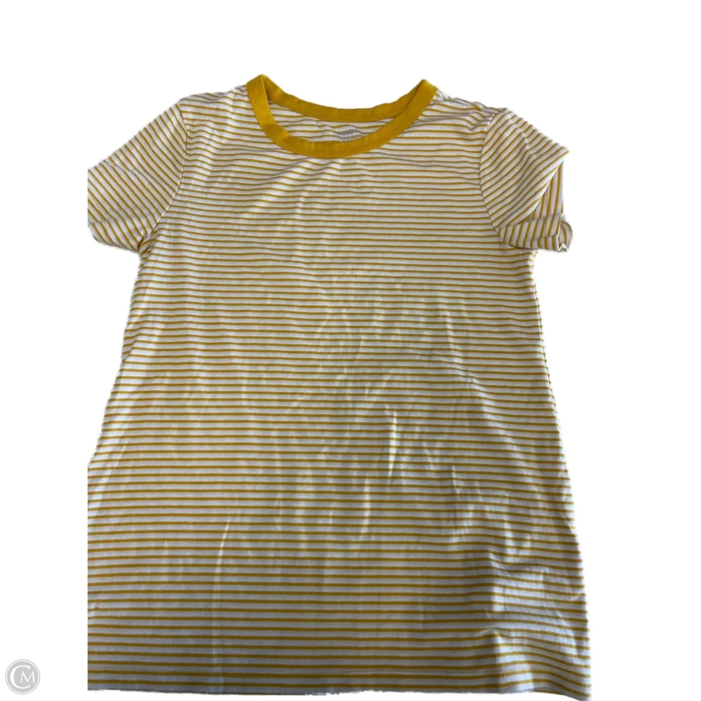 Top Short Sleeve By Old Navy In Yellow, Size: S