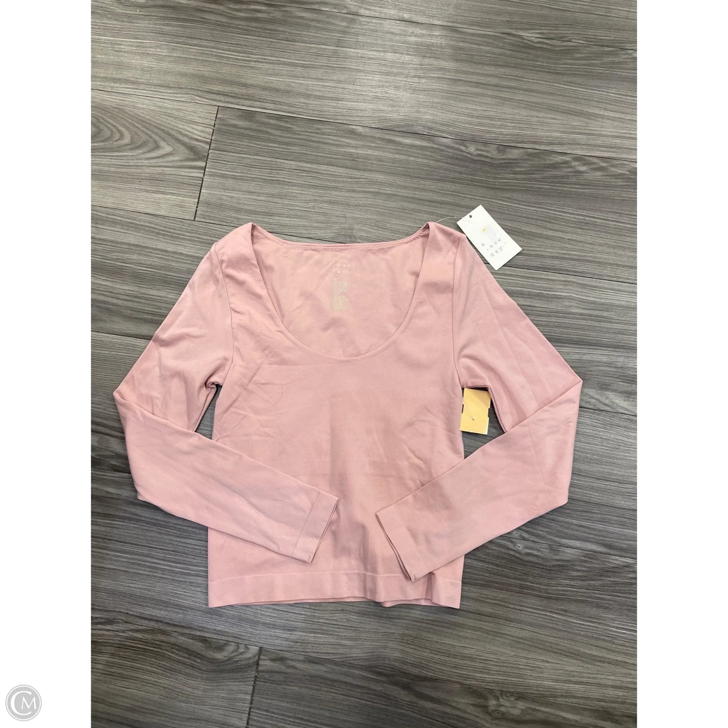 Top Long Sleeve By A New Day In Pink, Size: S
