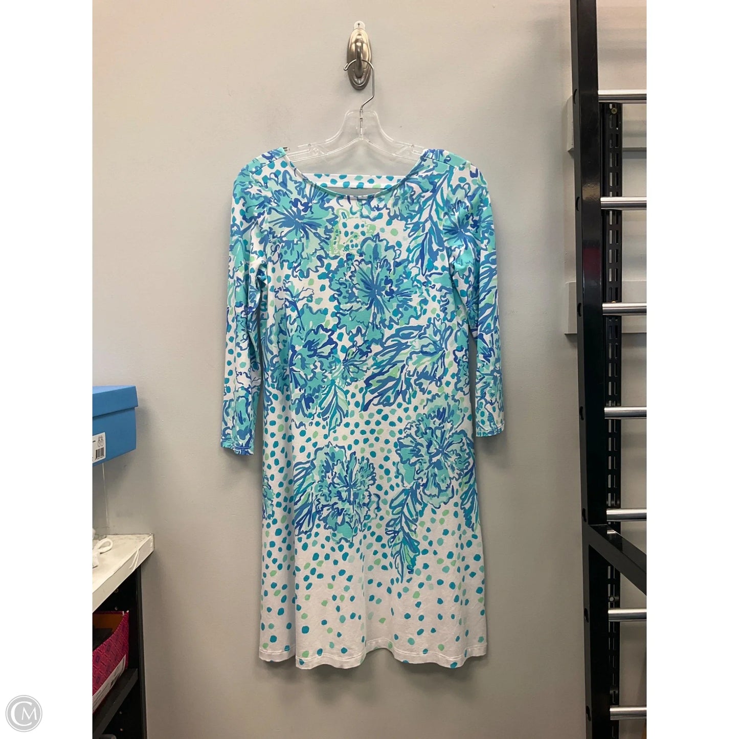 Dress Designer By Lilly Pulitzer In Blue & Green, Size: Xs