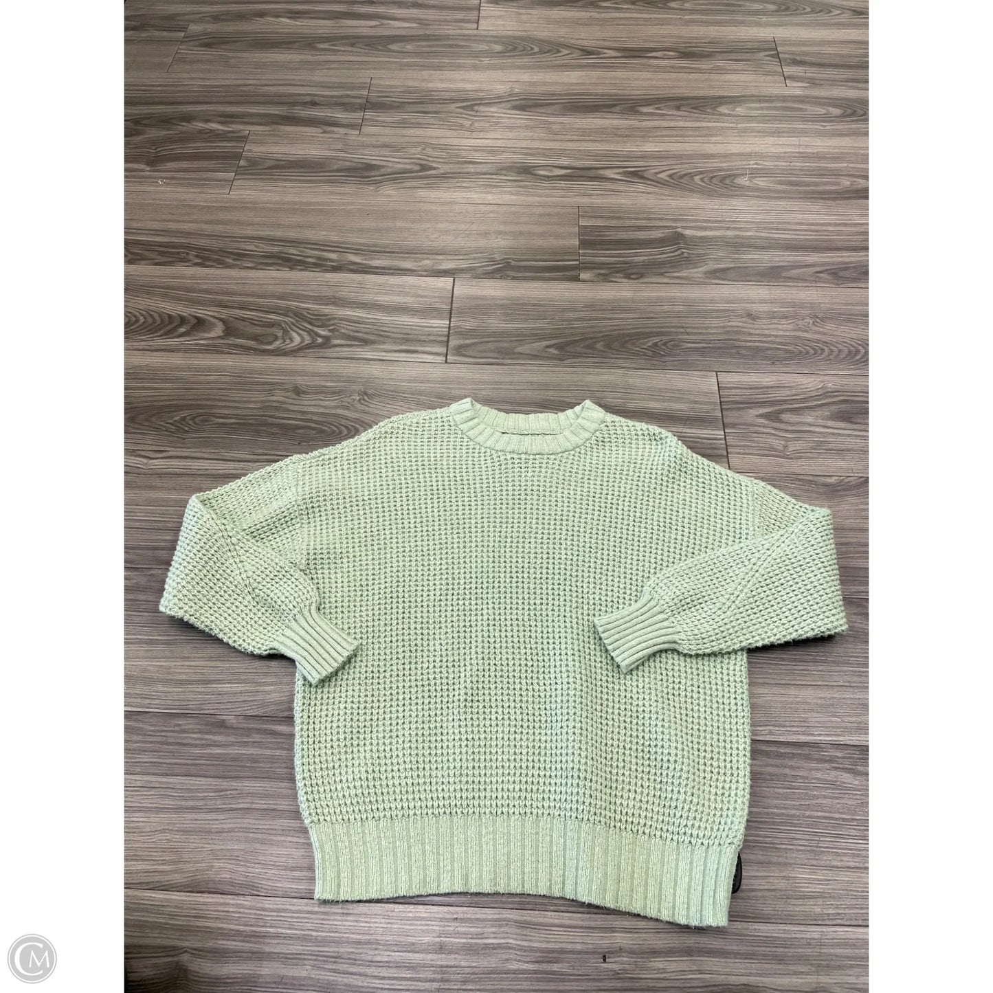 Sweater By American Eagle In Green, Size: Xs