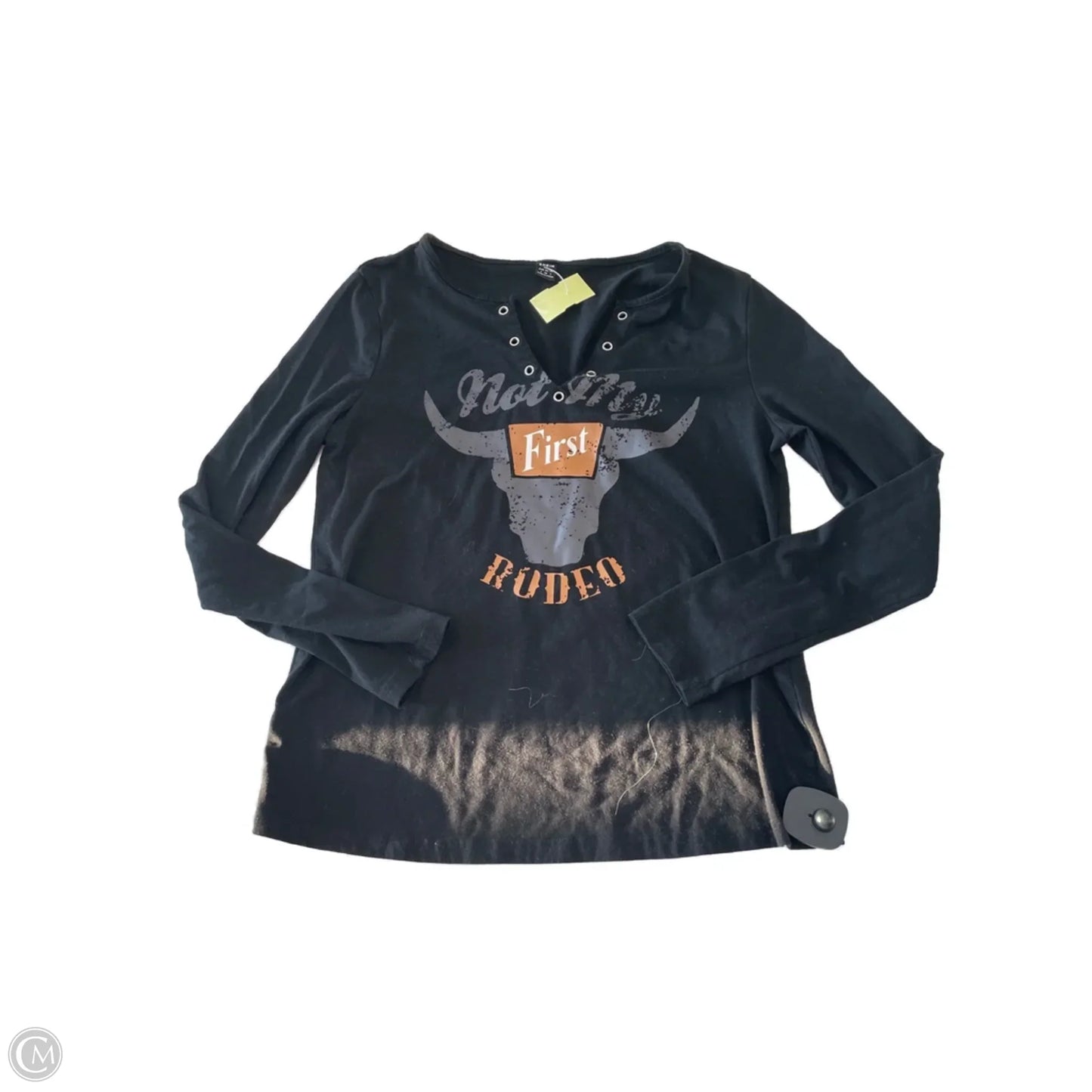Top Long Sleeve By Shein In Black, Size: S