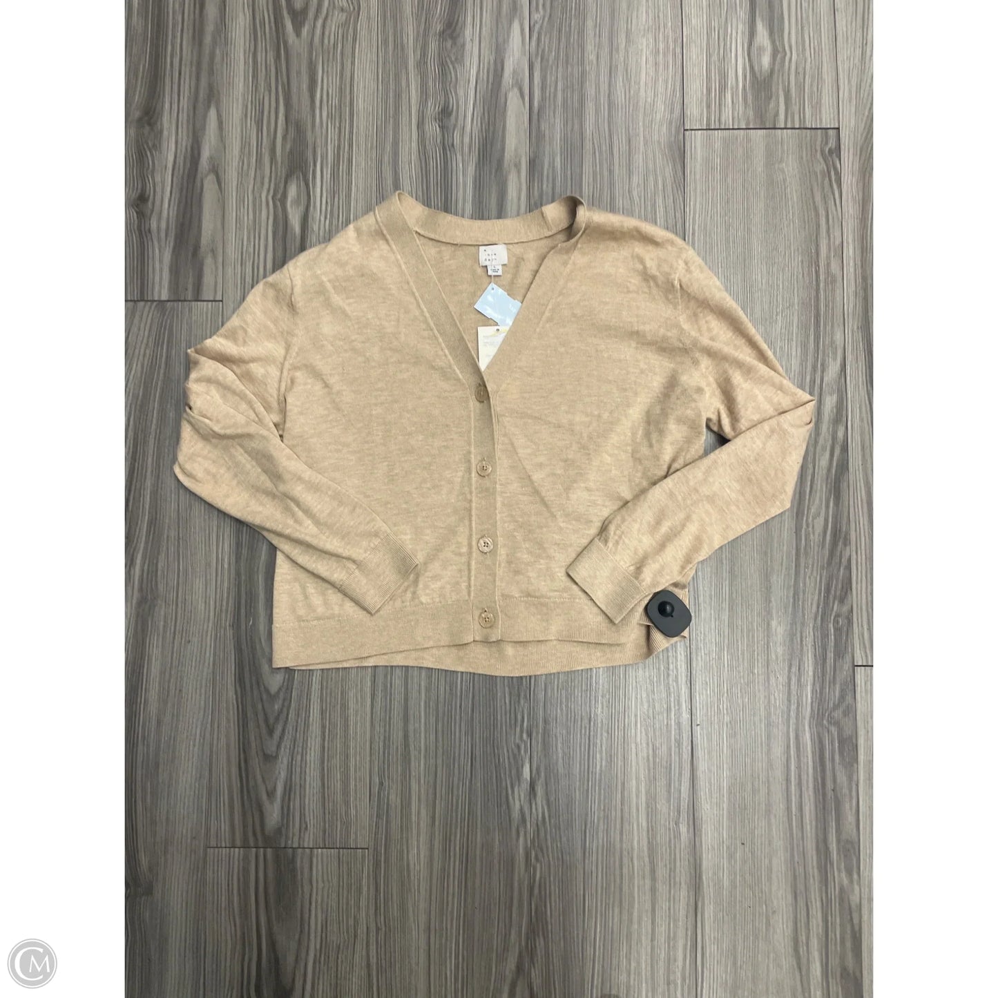 Cardigan By A New Day In Beige, Size: L