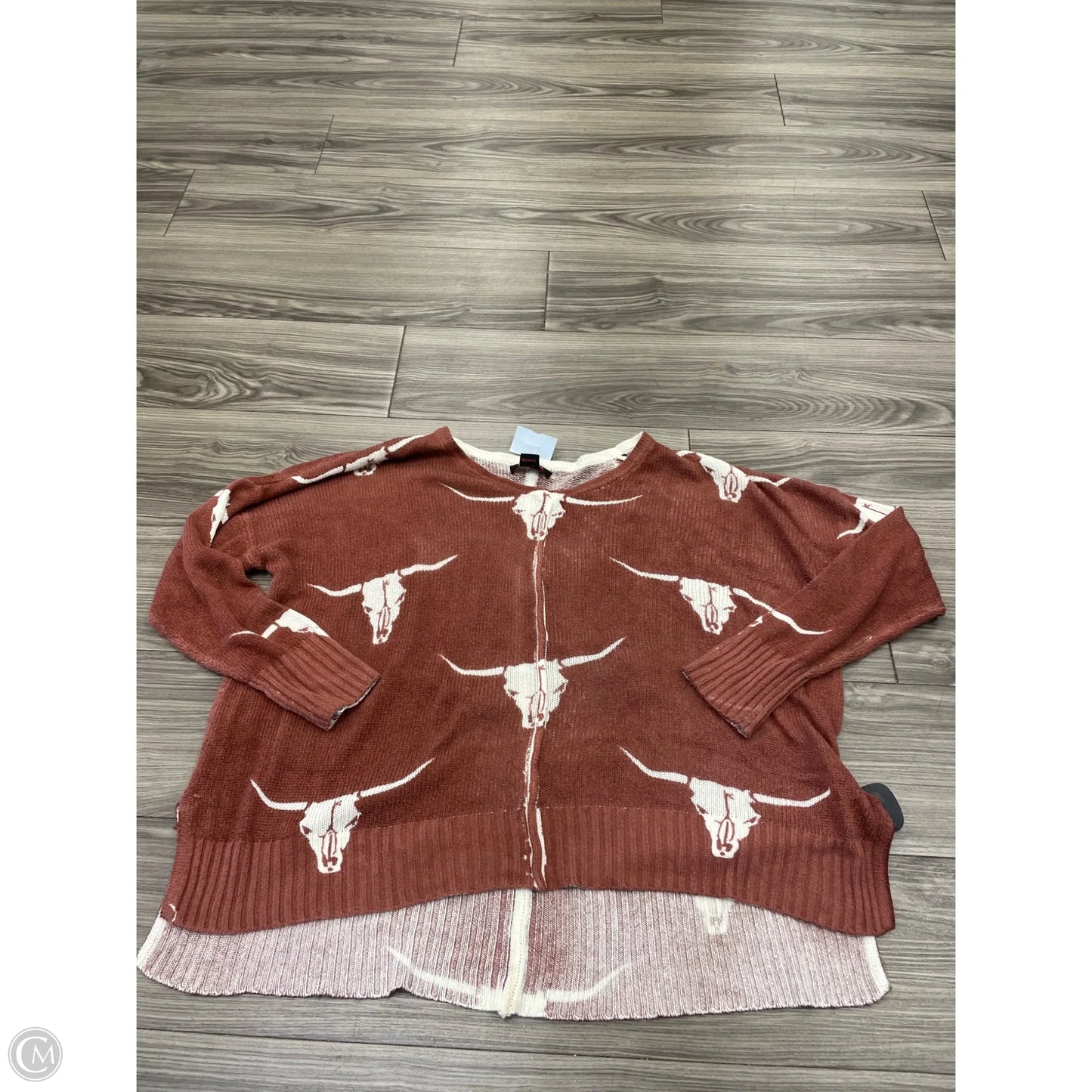 Sweater By Rock & Roll In Maroon, Size: Xl