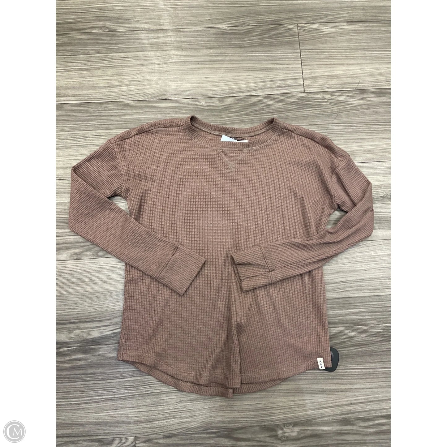Top Long Sleeve By Abercrombie And Fitch In Brown, Size: Xs