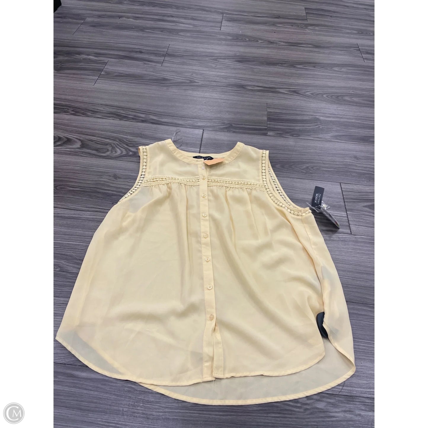 Tank Top By Zac And Rachel In Yellow, Size: Xl