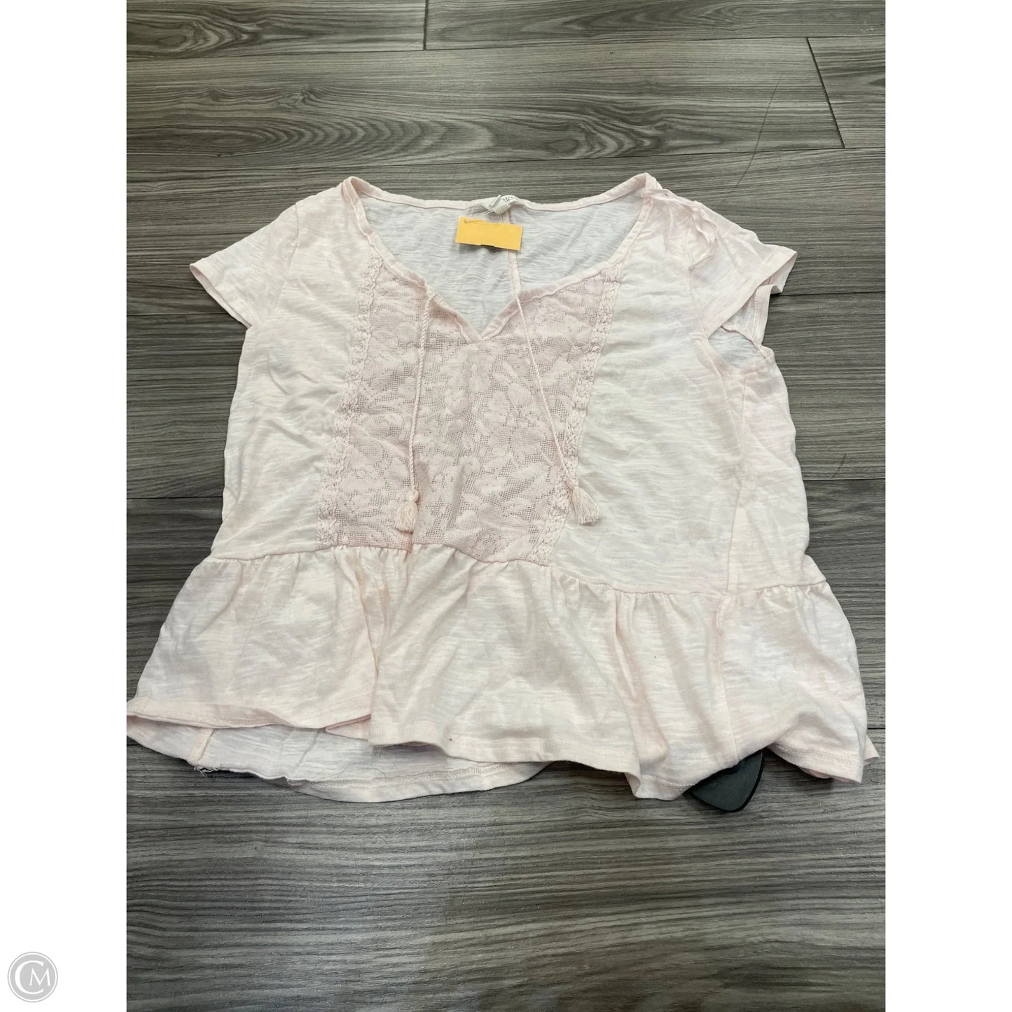 Top Short Sleeve By Aeropostale In Pink, Size: L