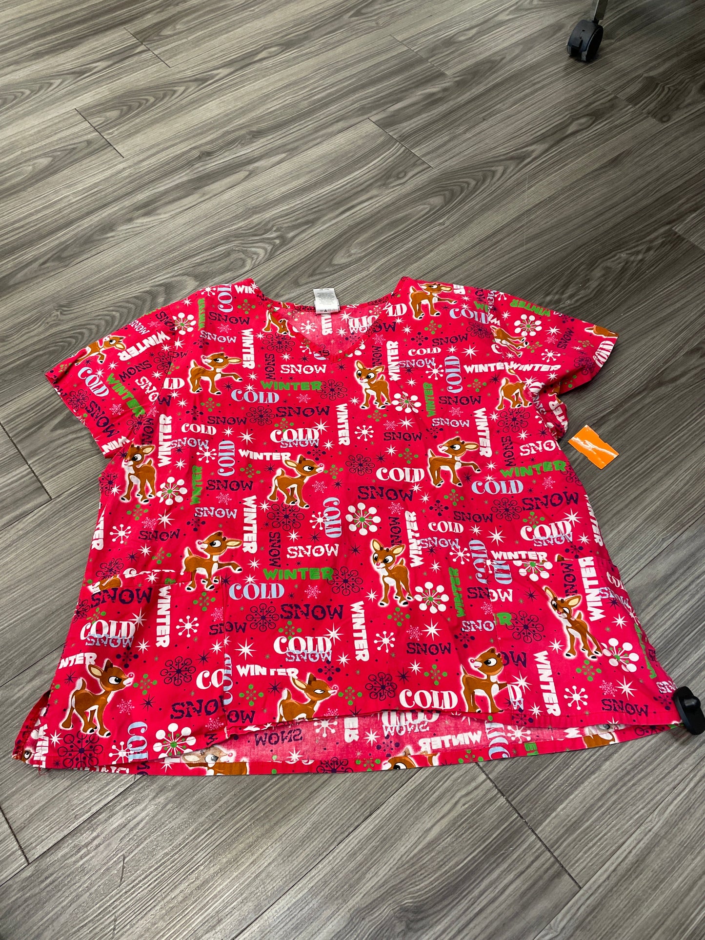 Top Short Sleeve By Scrubs Size: 2x