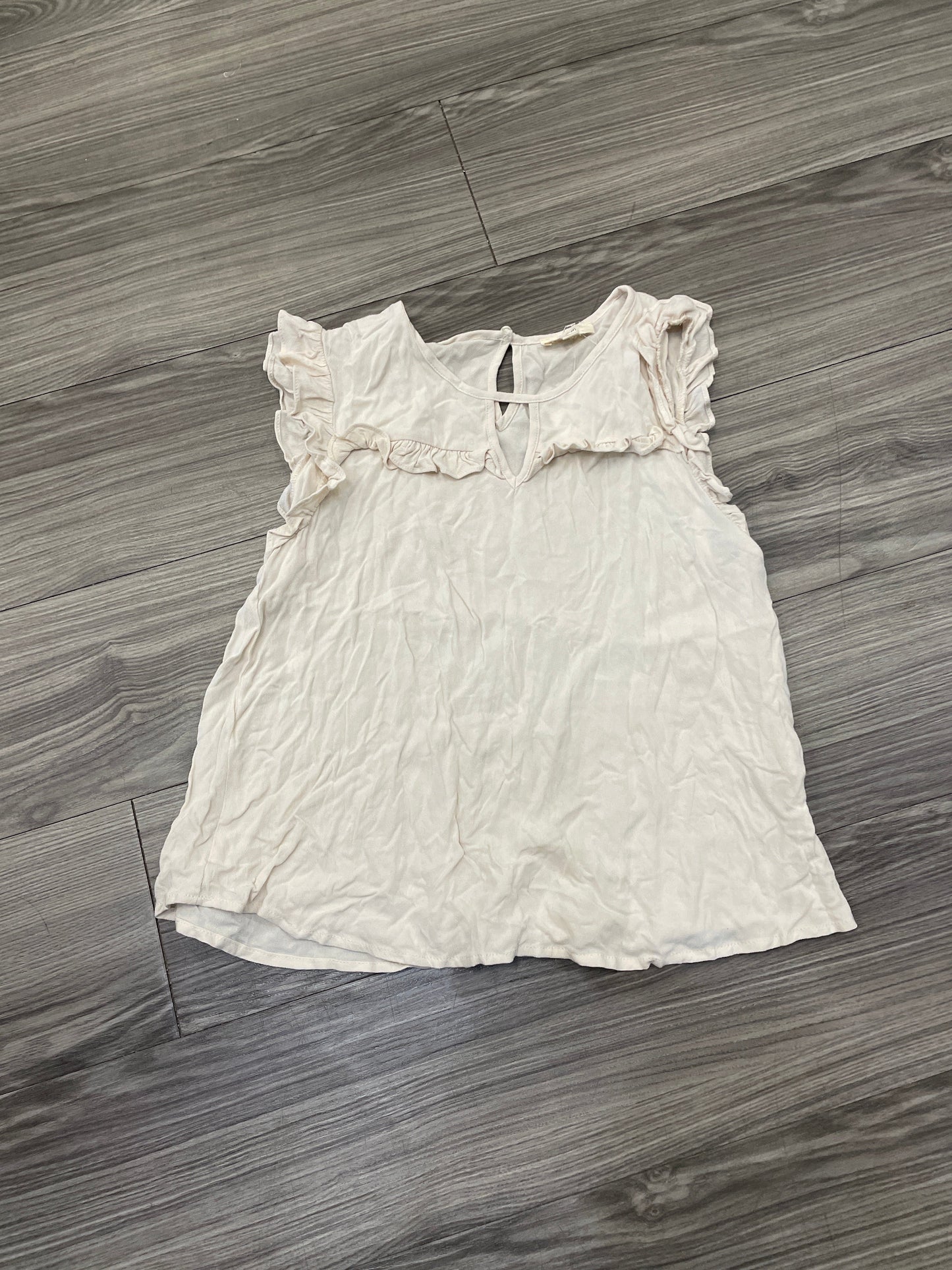 Tank Top By Clothes Mentor In Tan, Size: L