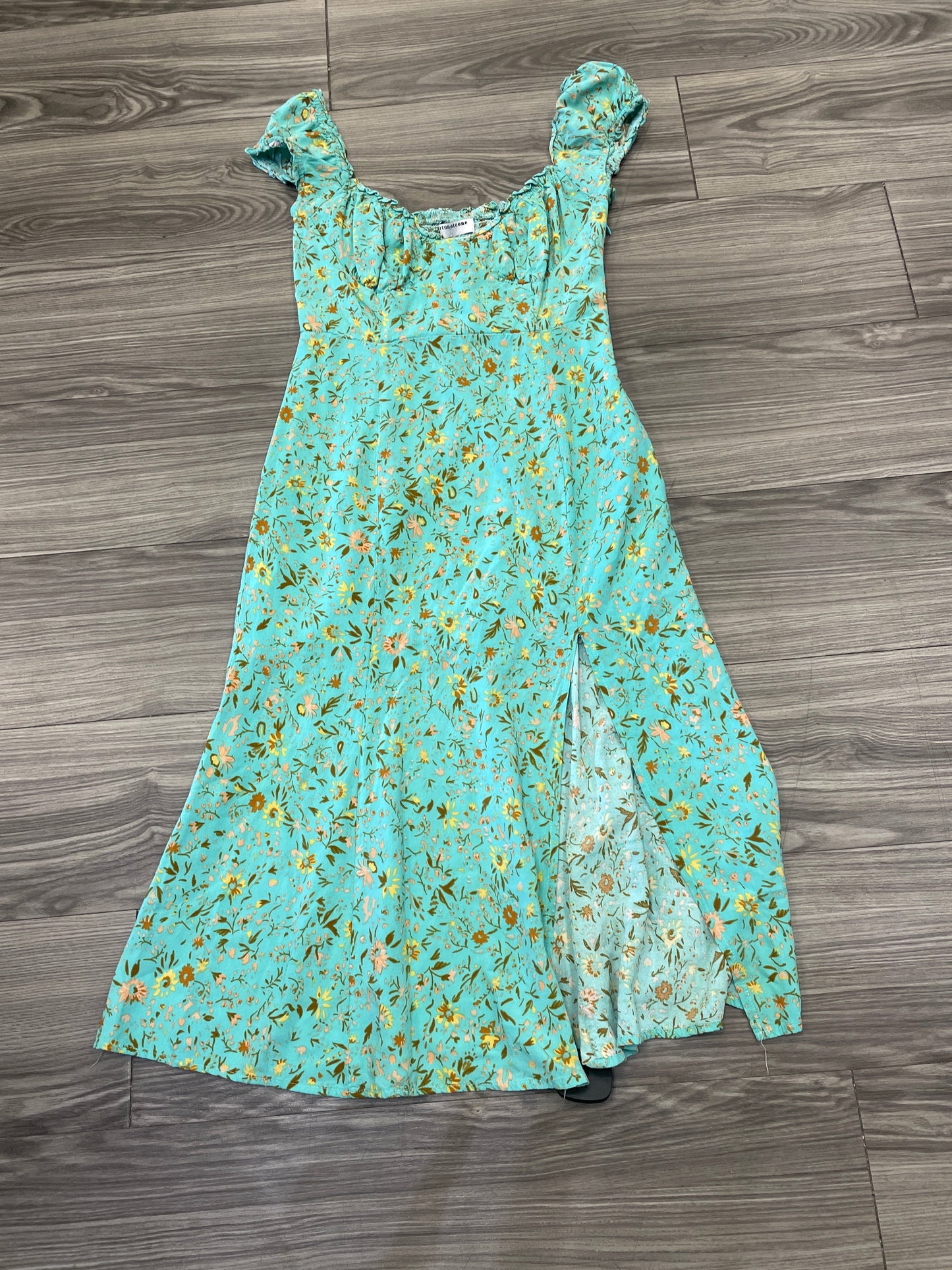 Dress Casual Midi By Clothes Mentor In Blue, Size: L