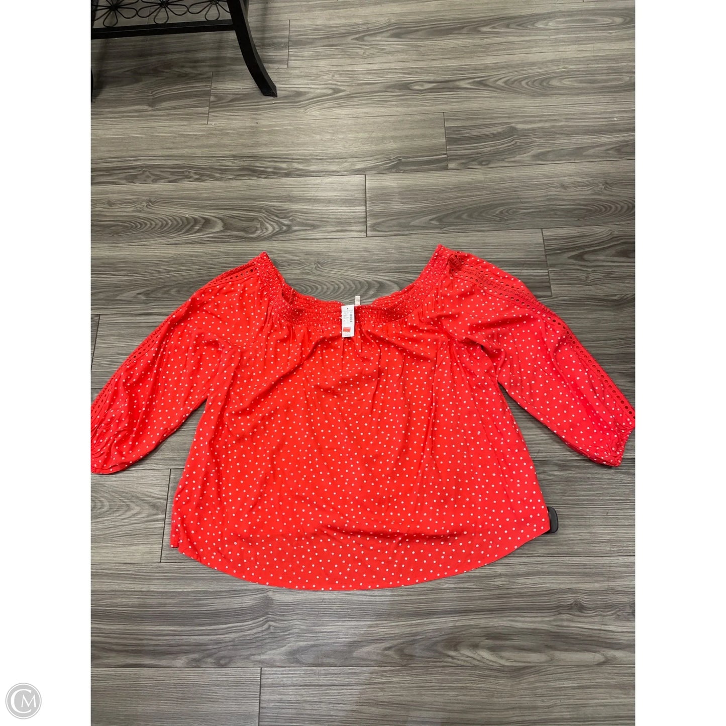 Top Long Sleeve By Maurices In Red, Size: 3x
