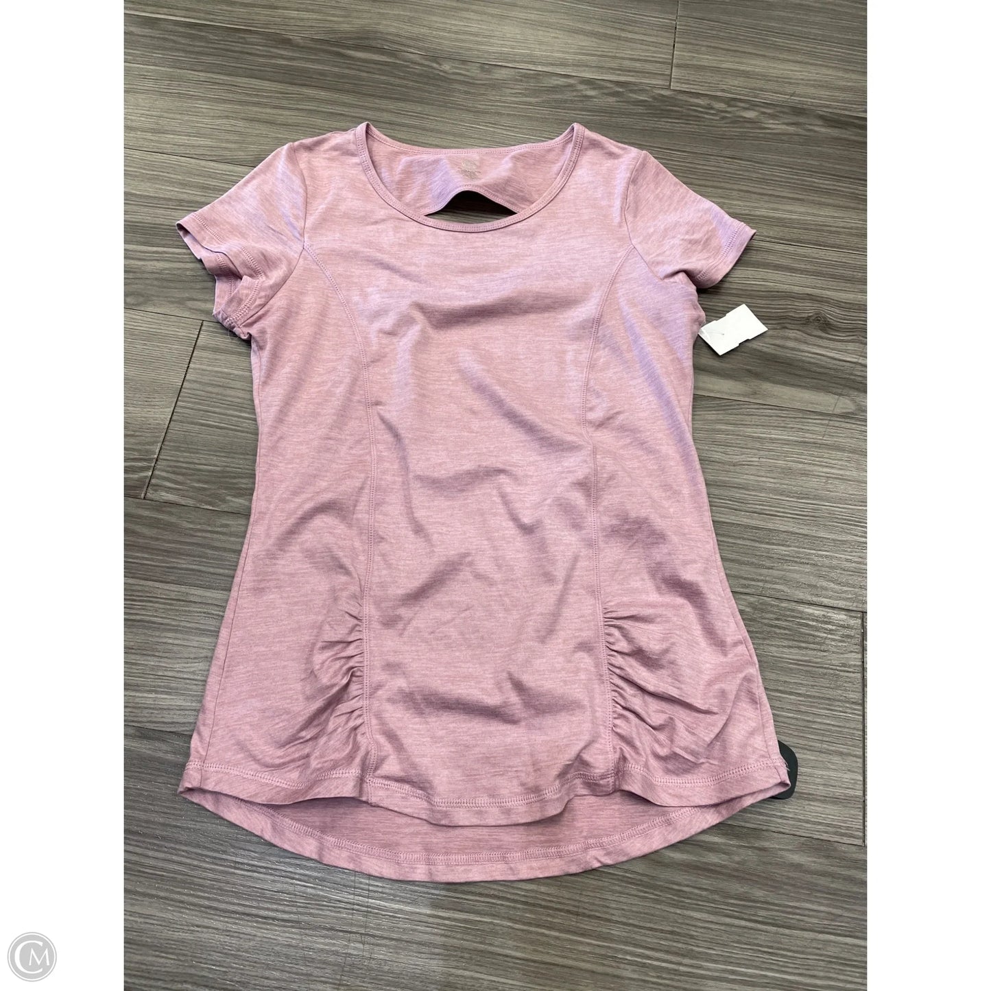 Athletic Top Short Sleeve By Gaiam In Pink, Size: S