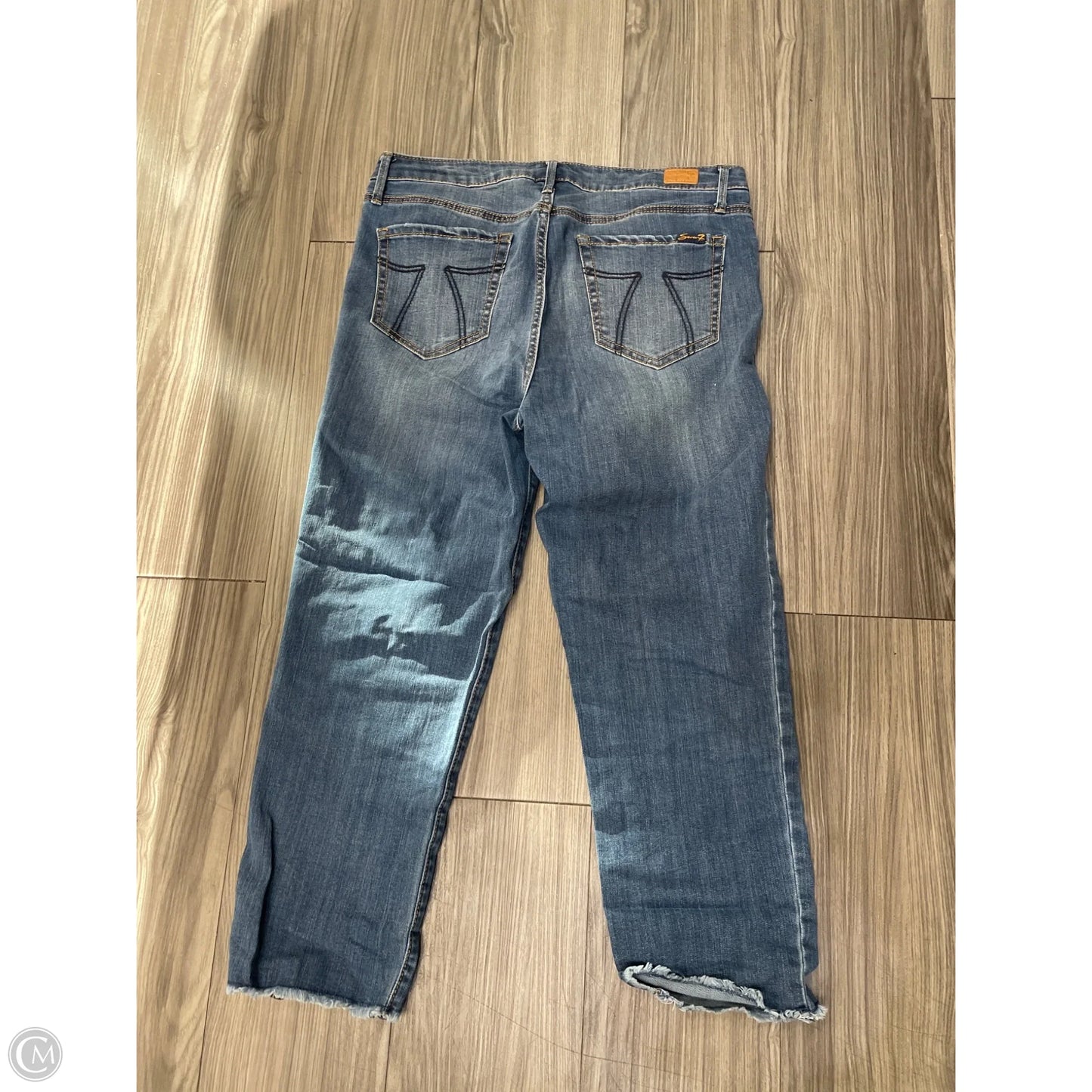 Jeans Straight By Seven 7 In Blue, Size: 8