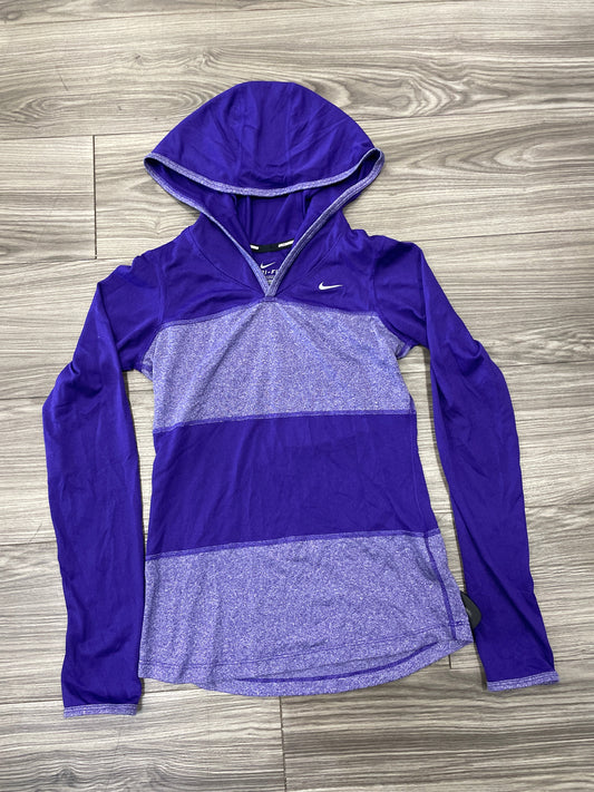 Athletic Top Long Sleeve Hoodie By Nike  Size: Xs