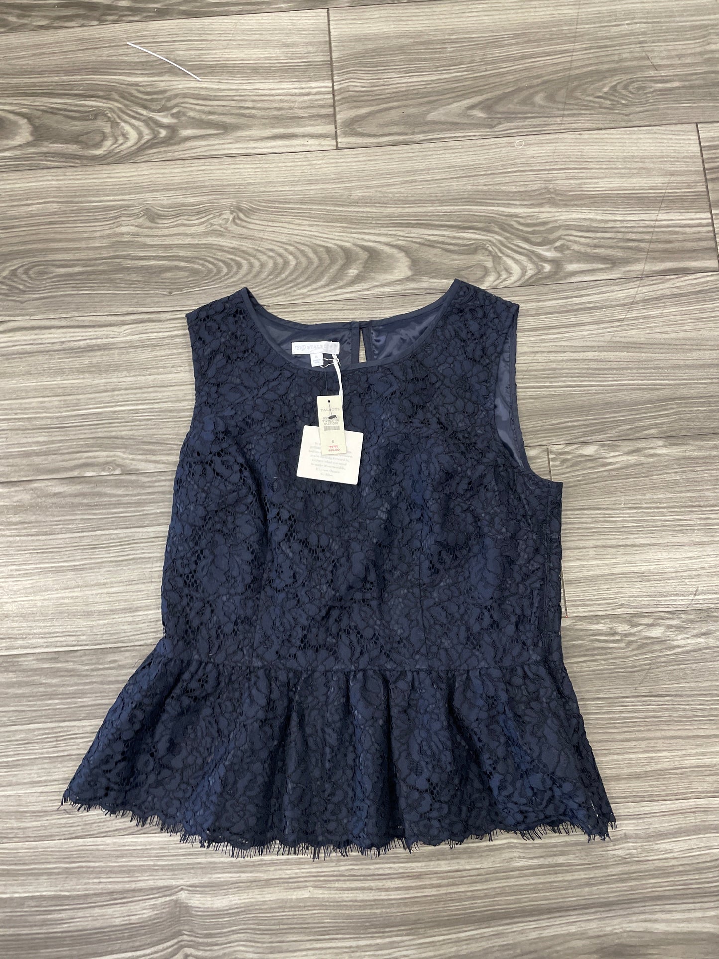 Tank Top By Talbots In Navy, Size: 6