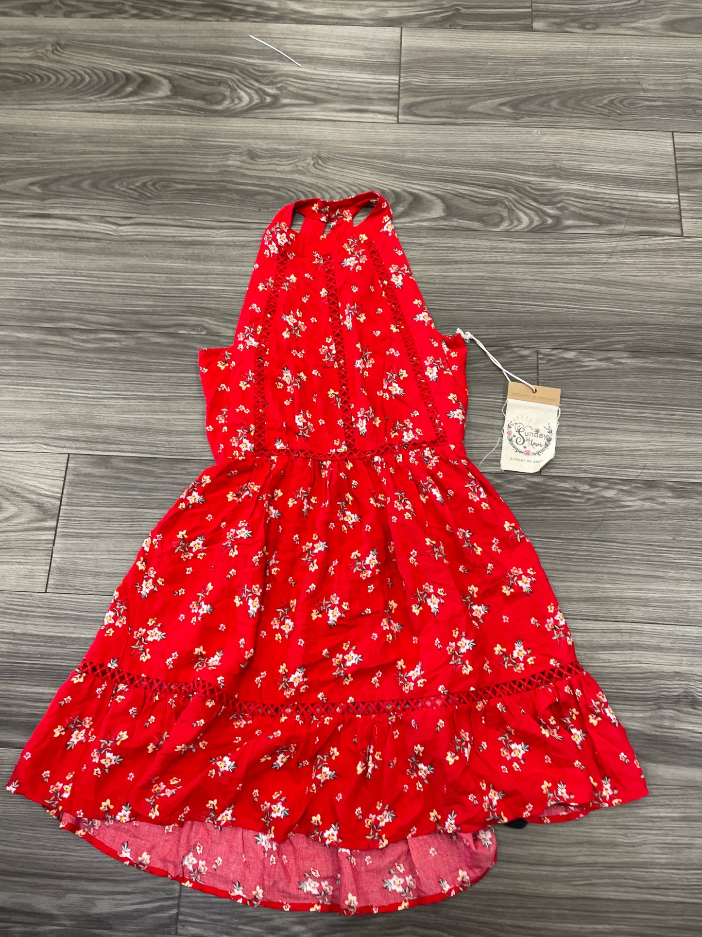 Dress Casual Short By Sunday In Floral Print, Size: M