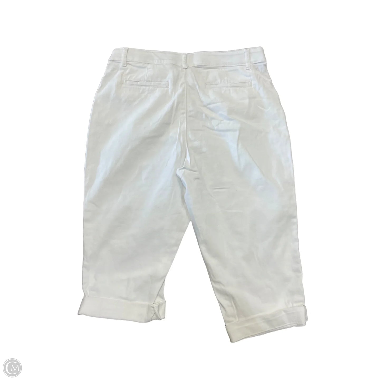 Capris By St Johns Bay In White, Size: 8