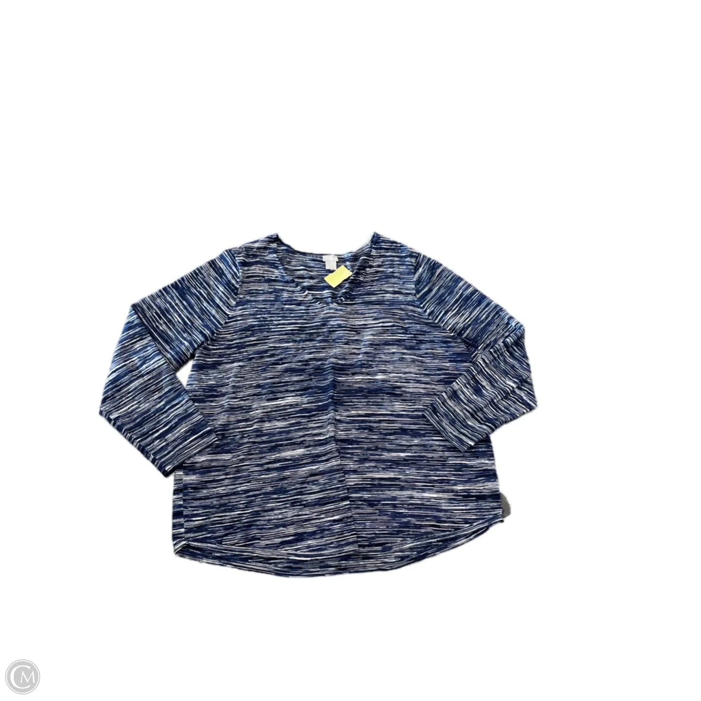 Top Long Sleeve Basic By Chicos In Blue, Size: Xxl