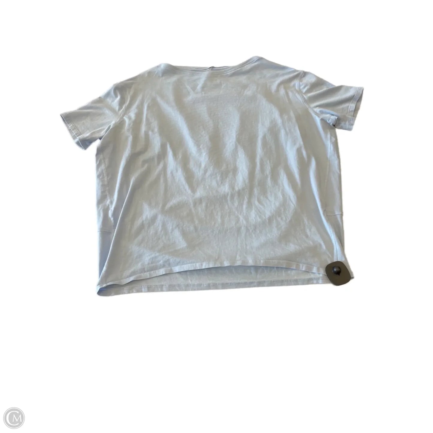 Athletic Top Short Sleeve By Lululemon In Blue, Size: 6