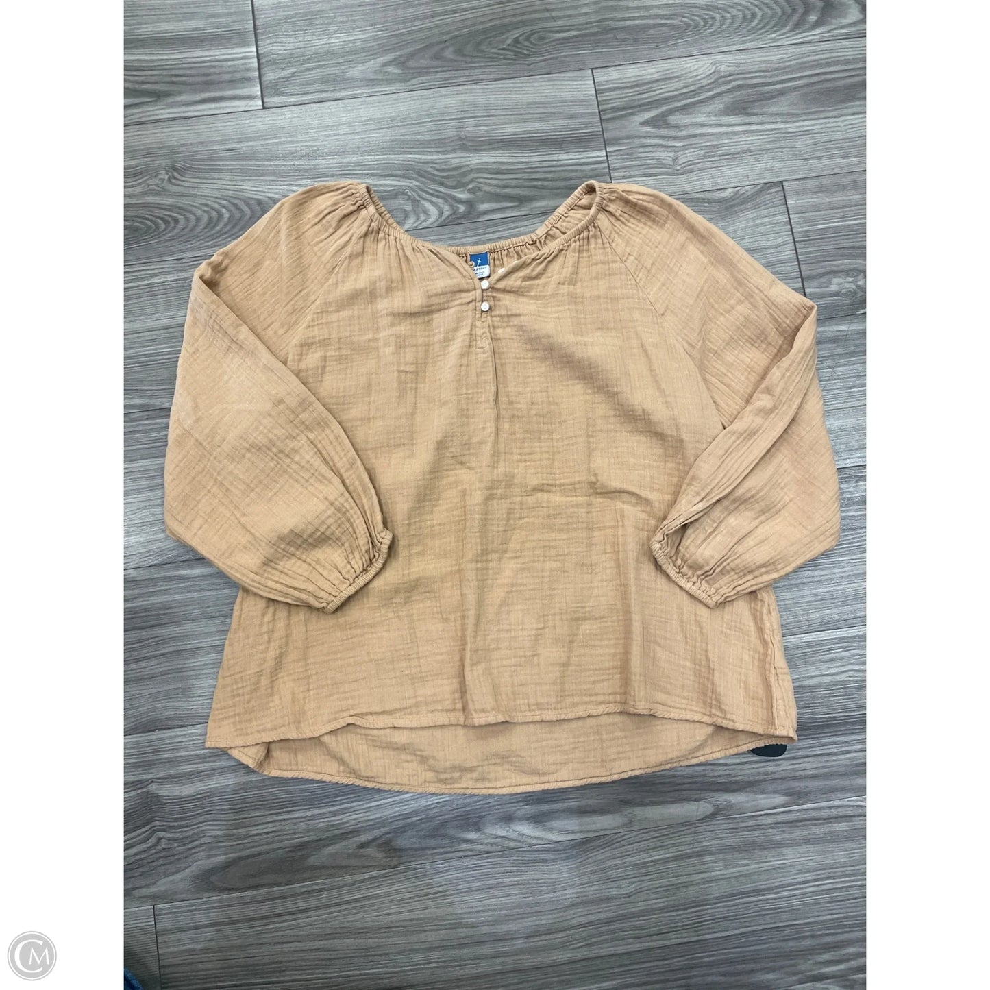 Top Long Sleeve Basic By Old Navy In Brown, Size: Xl