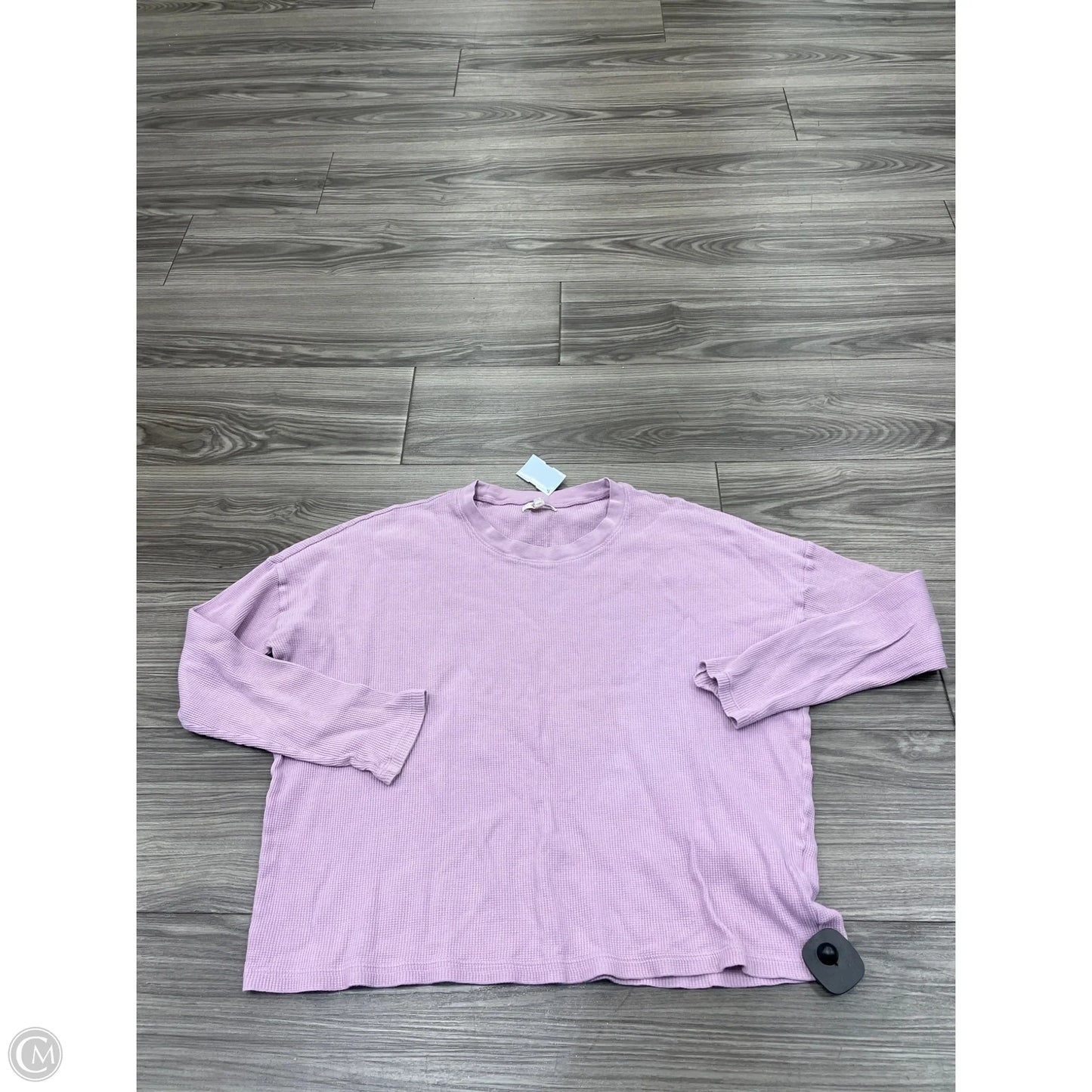 Top Long Sleeve Basic By Madewell In Purple, Size: M