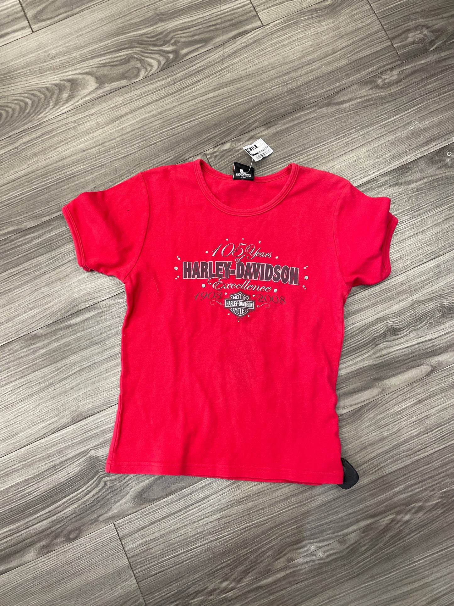 Top Short Sleeve By Harley Davidson In Red, Size: M