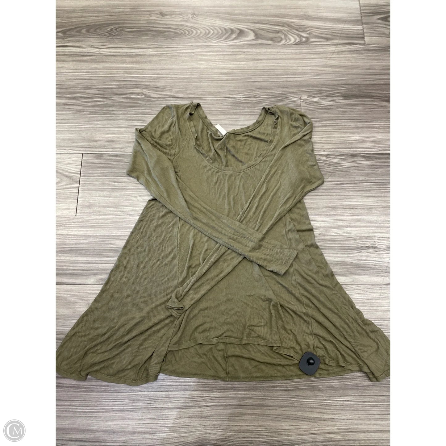 Top Long Sleeve By Free People In Green, Size: S