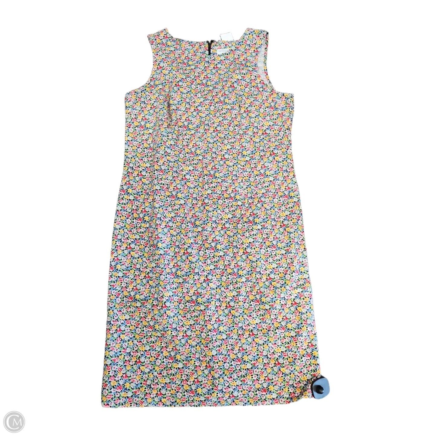 Dress Casual Midi By Liz Claiborne In Floral Print, Size: 14
