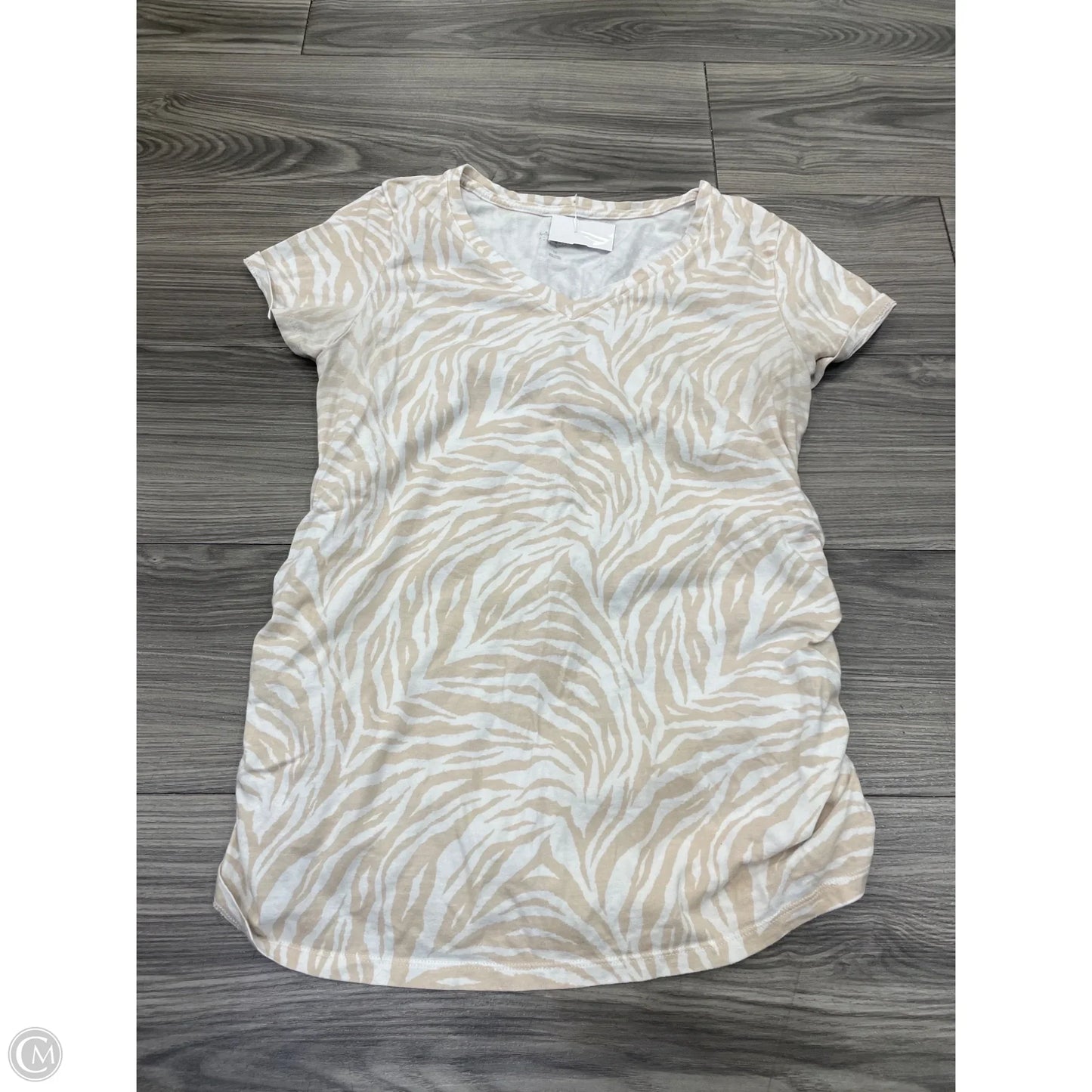 Maternity Top Short Sleeve By Isabel Maternity, Size: M