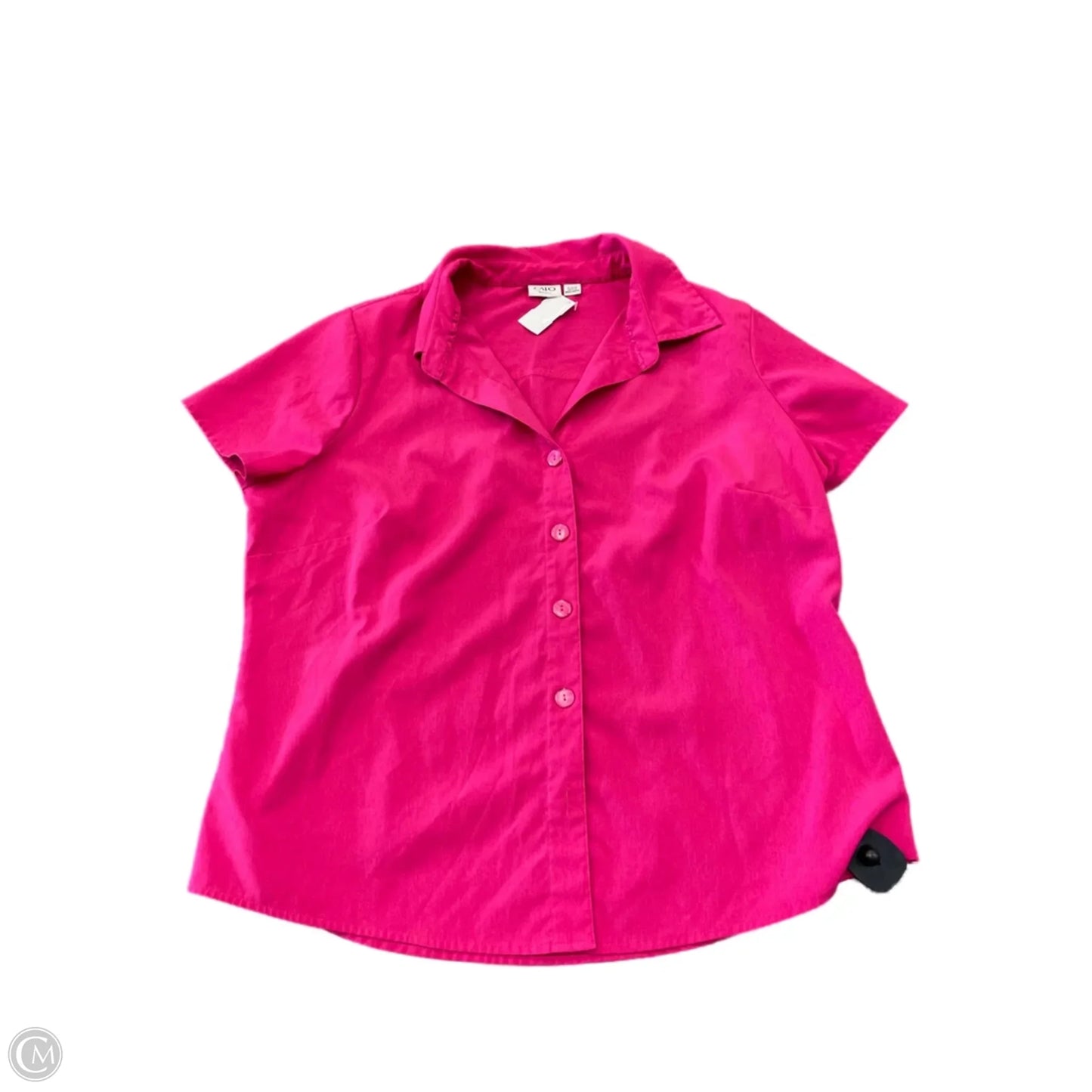 Top Short Sleeve Basic By Cato In Pink, Size: 18