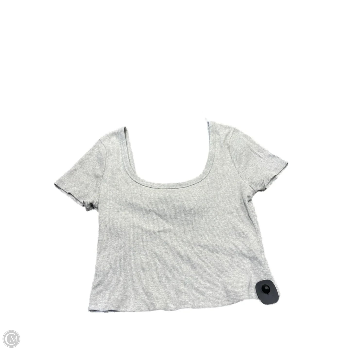 Top Short Sleeve By Universal Thread In Grey, Size: L