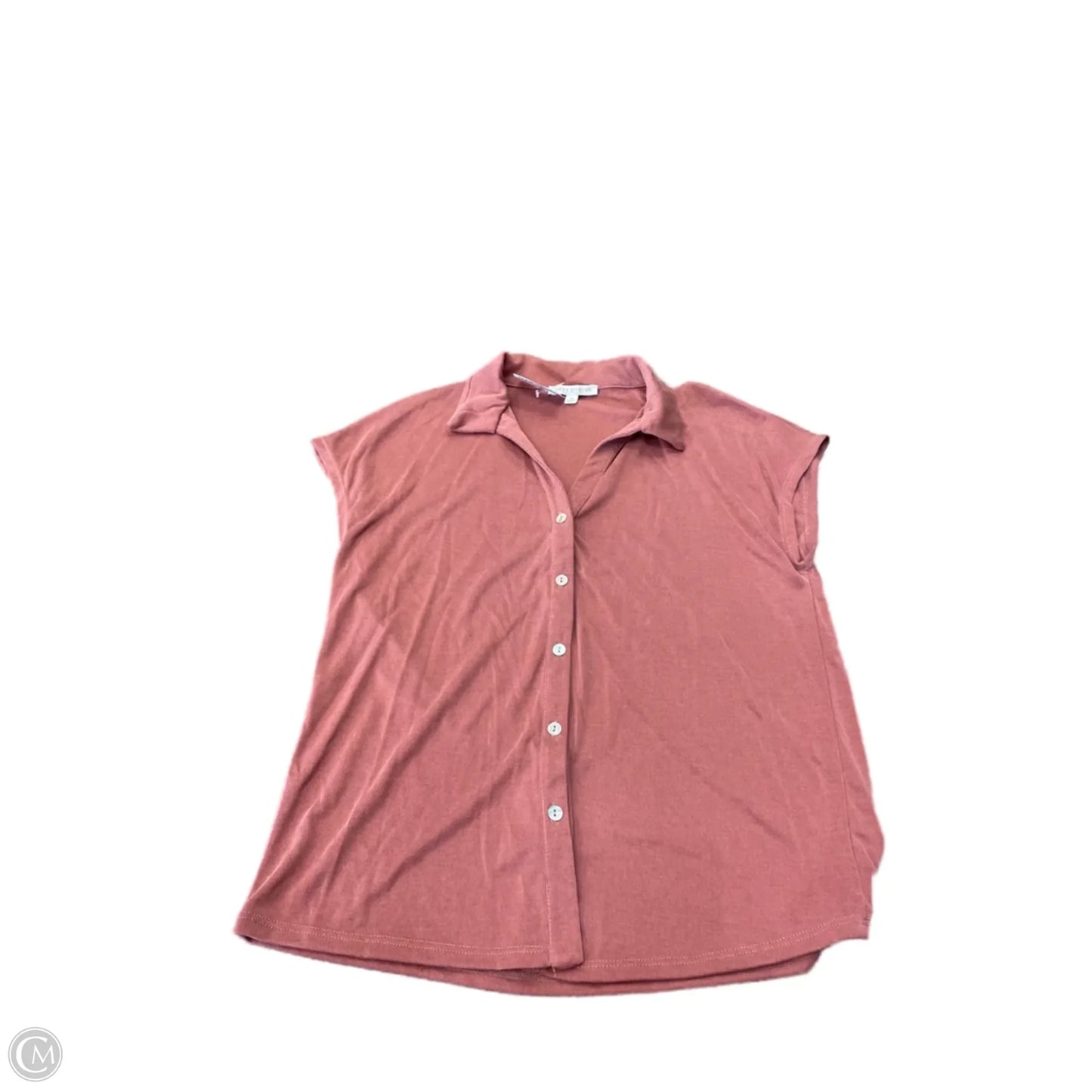 Top Short Sleeve By Green Envelope In Red, Size: M