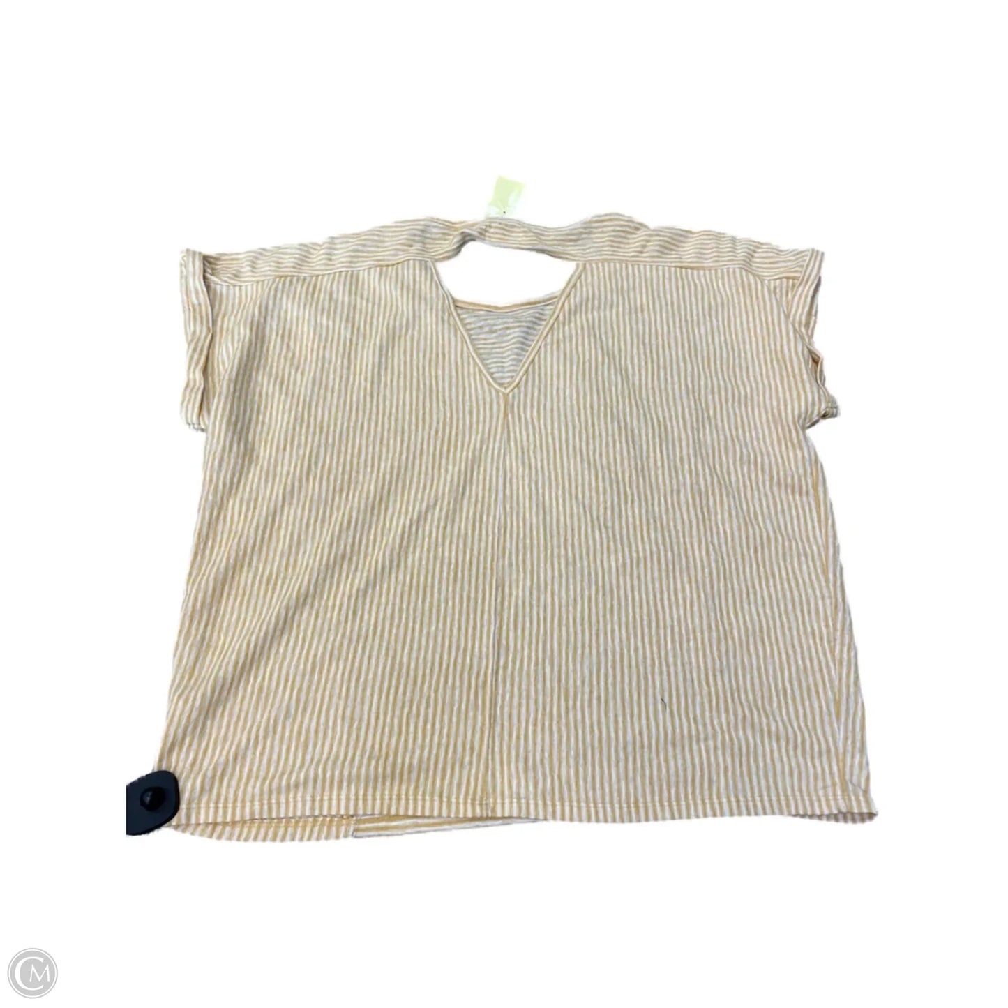 Top Short Sleeve By Maurices In Striped Pattern, Size: Xl