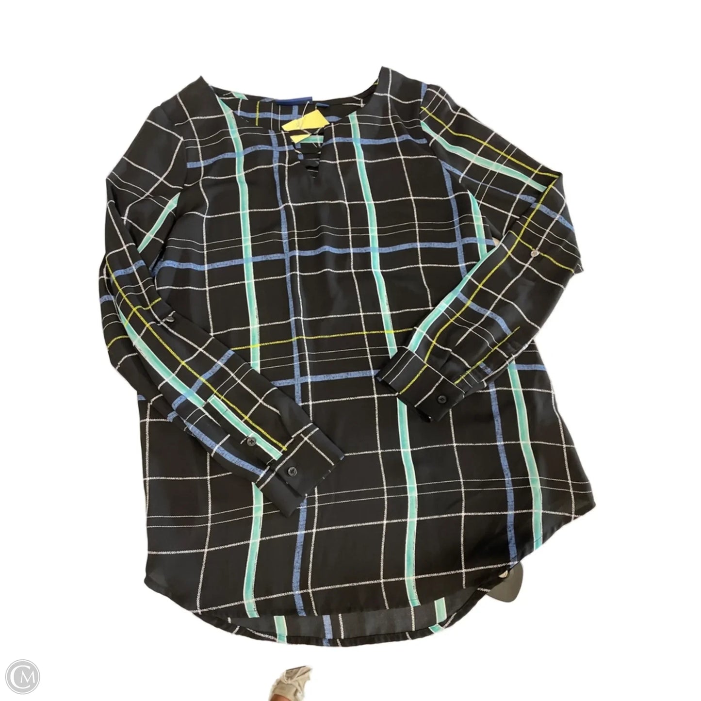 Top Long Sleeve By Apt 9 In Multi-colored, Size: S