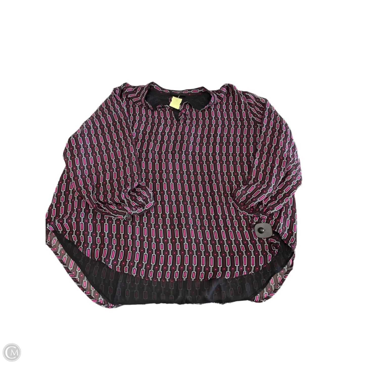 Top Long Sleeve By Lane Bryant In Pink, Size: Xxl