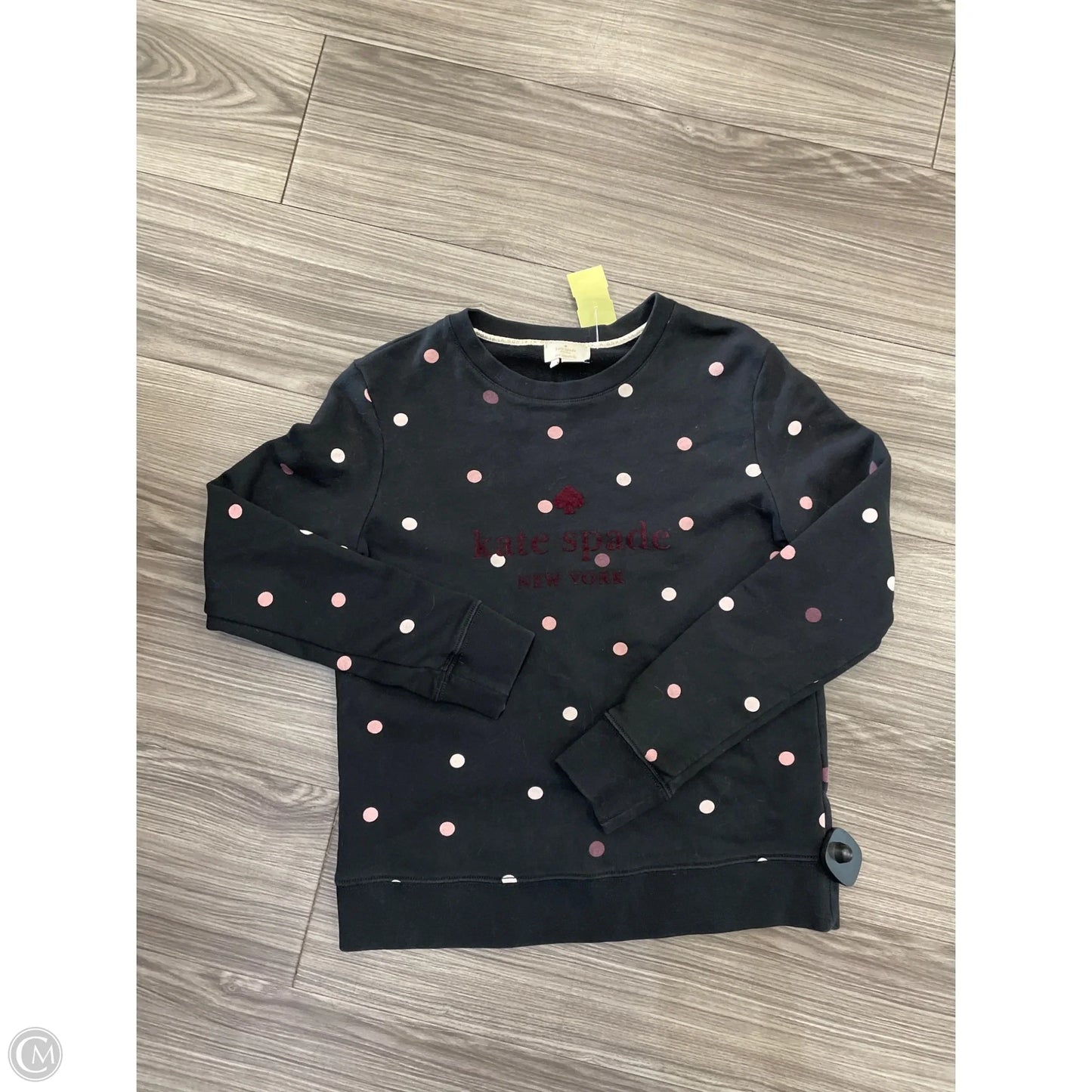 Top Long Sleeve Designer By Kate Spade In Polkadot Pattern, Size: Xs