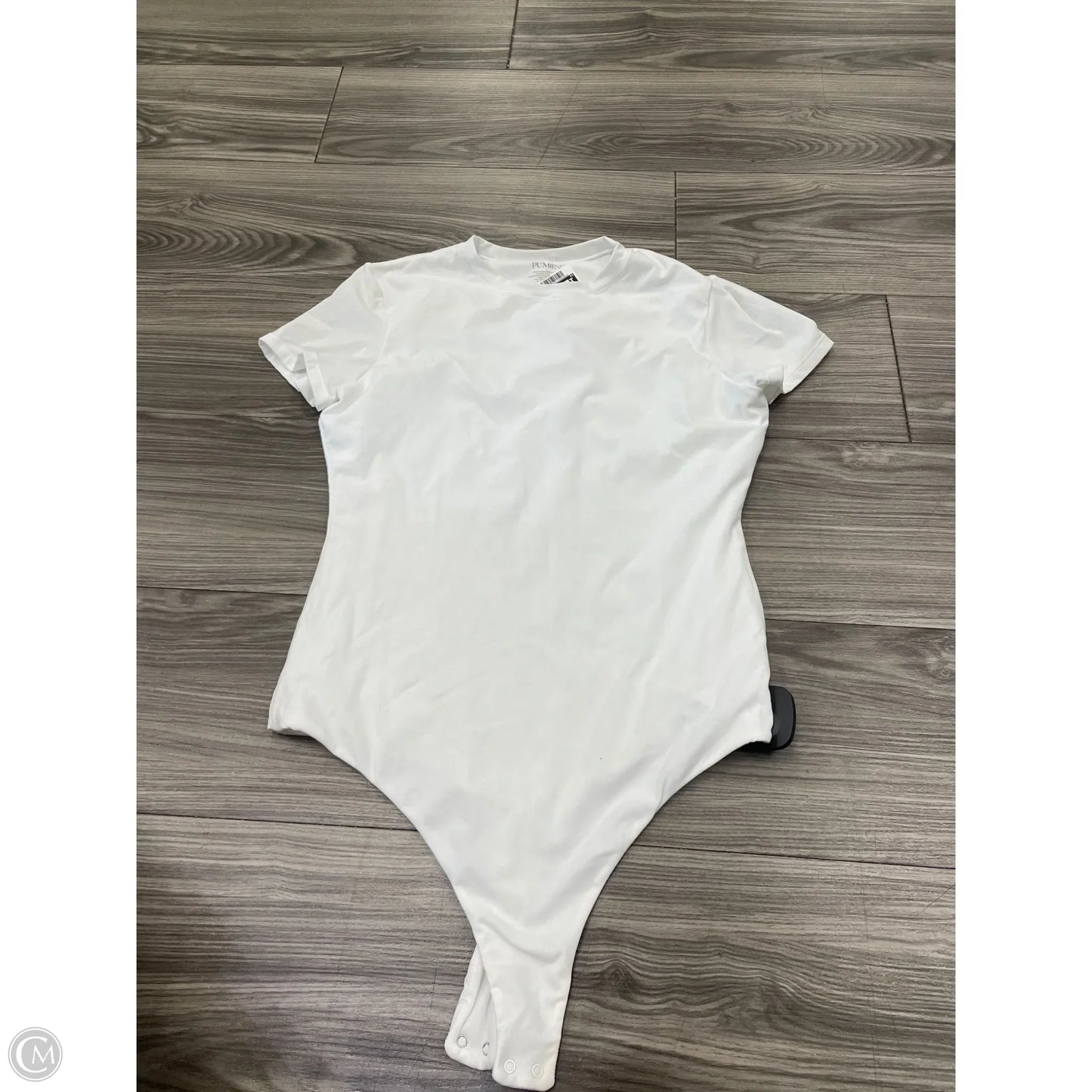 Bodysuit By Clothes Mentor In White, Size: L