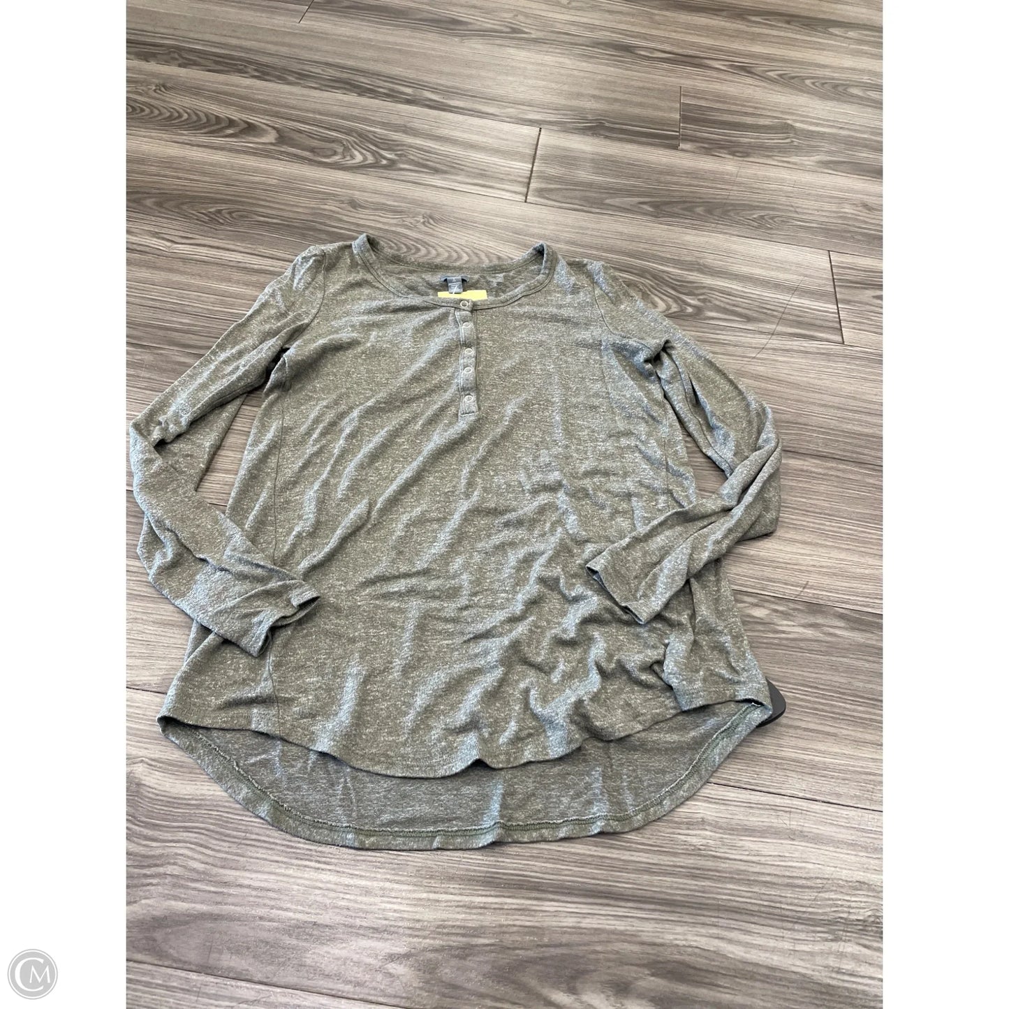 Top Long Sleeve By Aerie In Green, Size: S