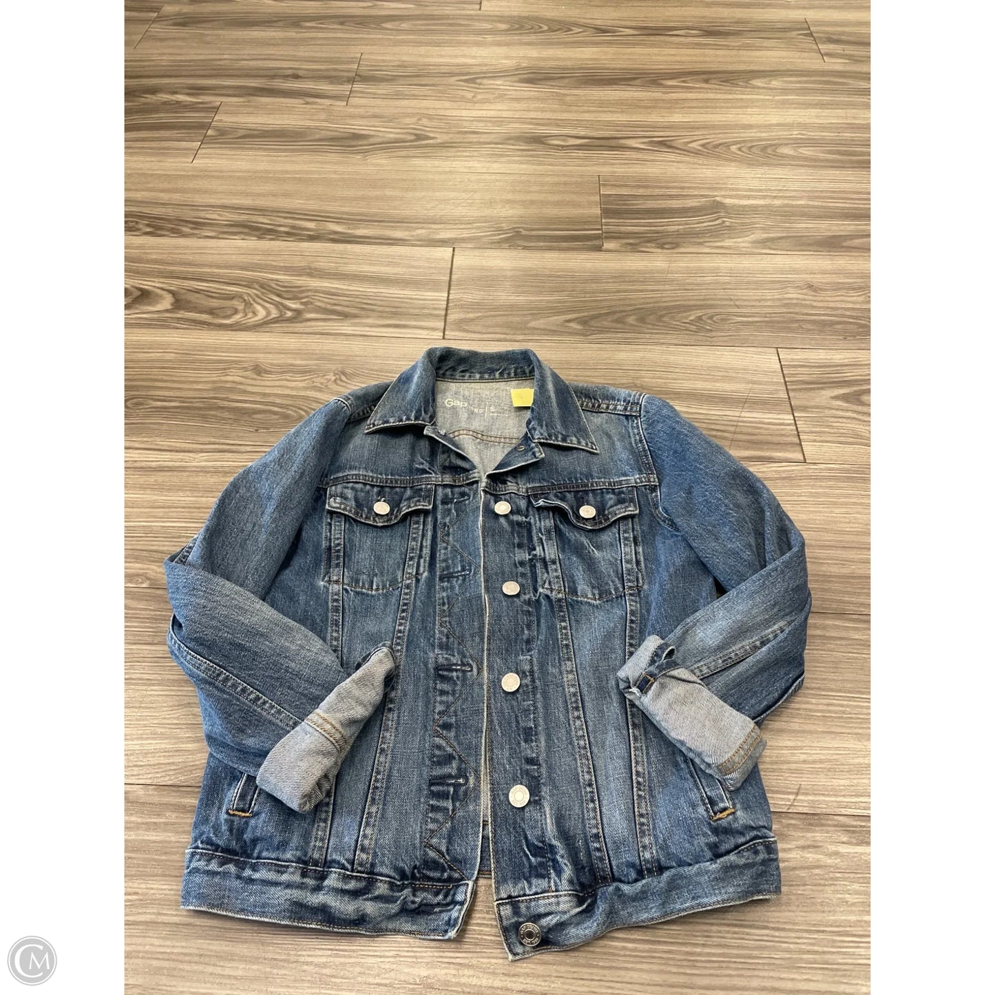 Jacket Denim By Gap In Blue, Size: S