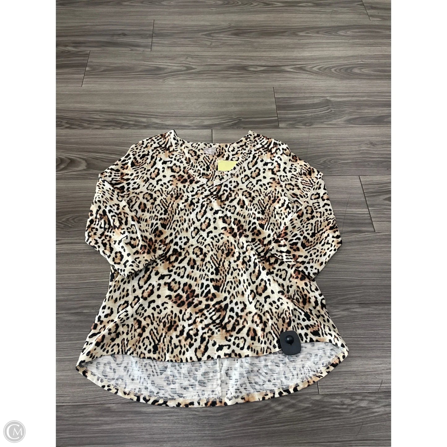 Top Long Sleeve By Chicos In Animal Print, Size: L