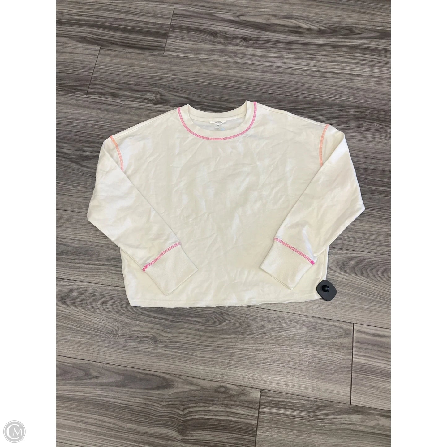 Top Long Sleeve By Maurices In White, Size: M