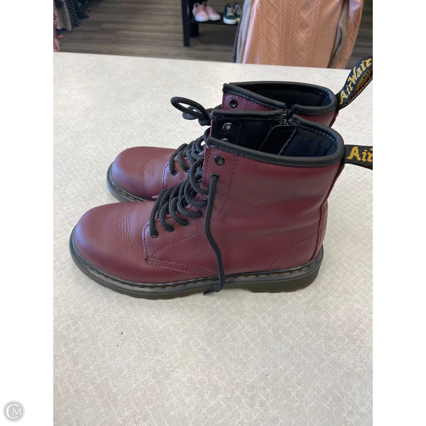 Boots Combat By Dr Martens In Red, Size: 5