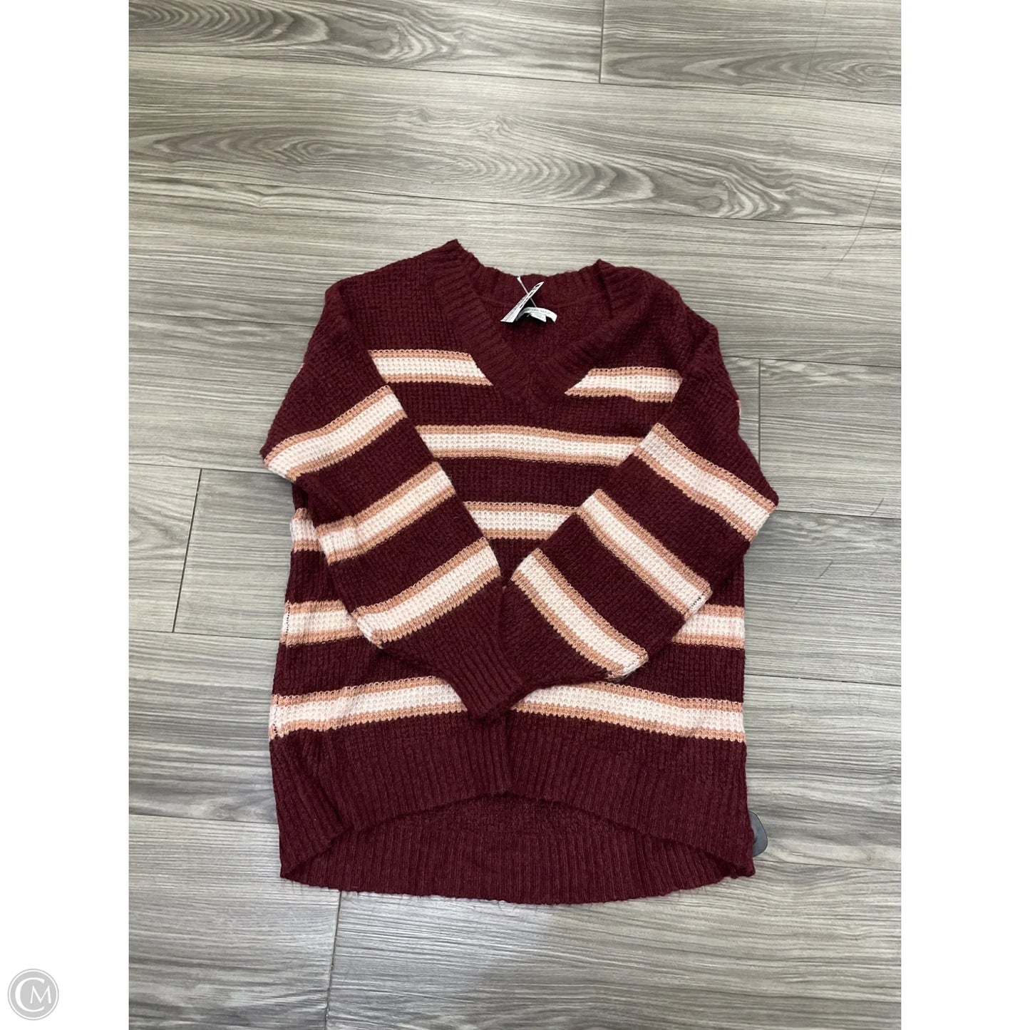 Sweater By American Eagle In Striped Pattern, Size: S