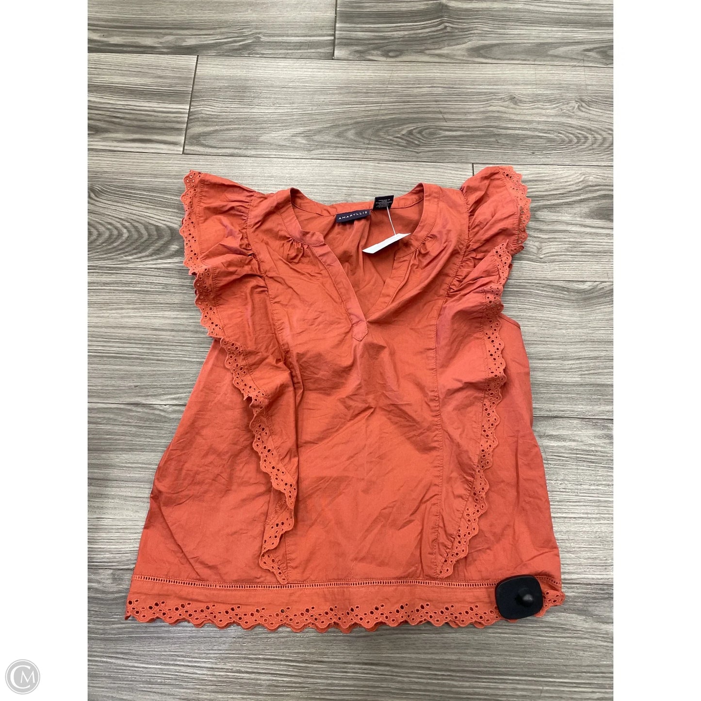 Top Short Sleeve By Amaryllis In Red, Size: S