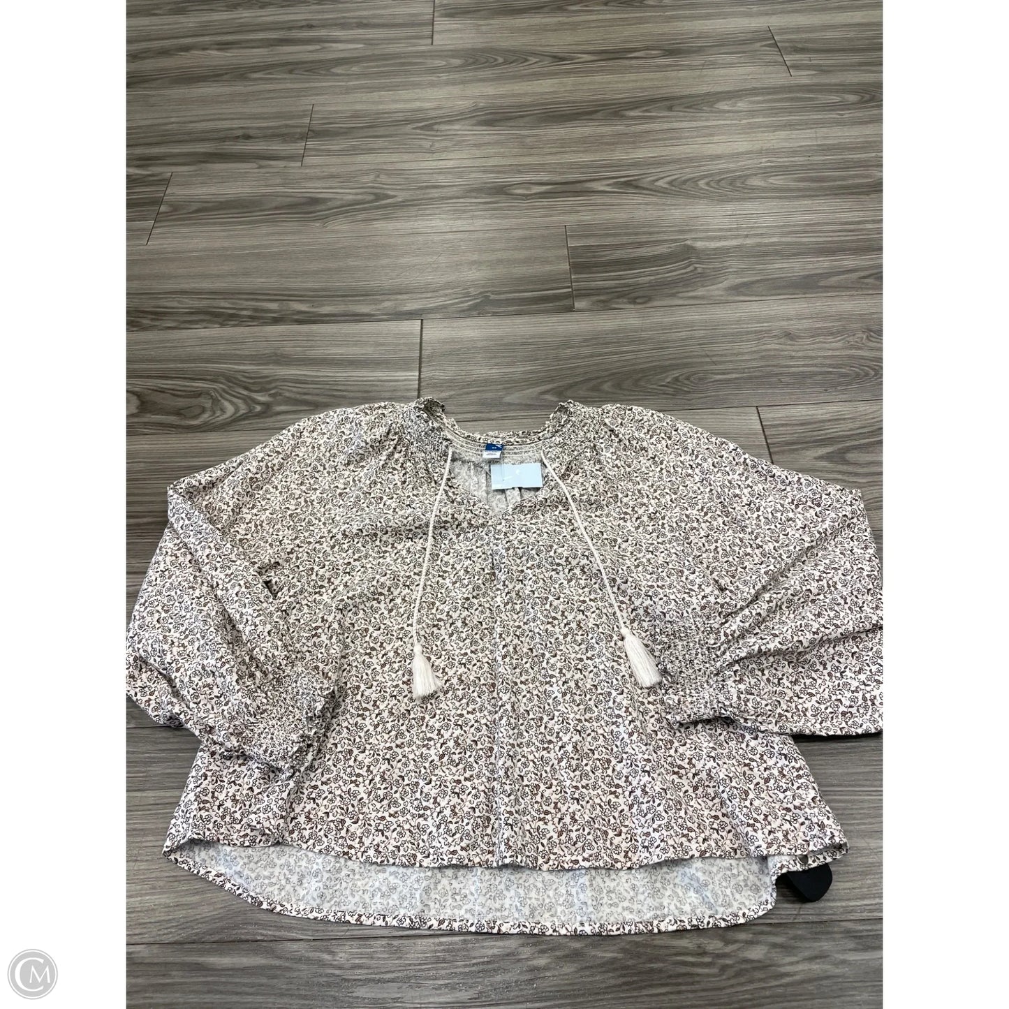 Top Long Sleeve By Old Navy In Floral Print, Size: Xs
