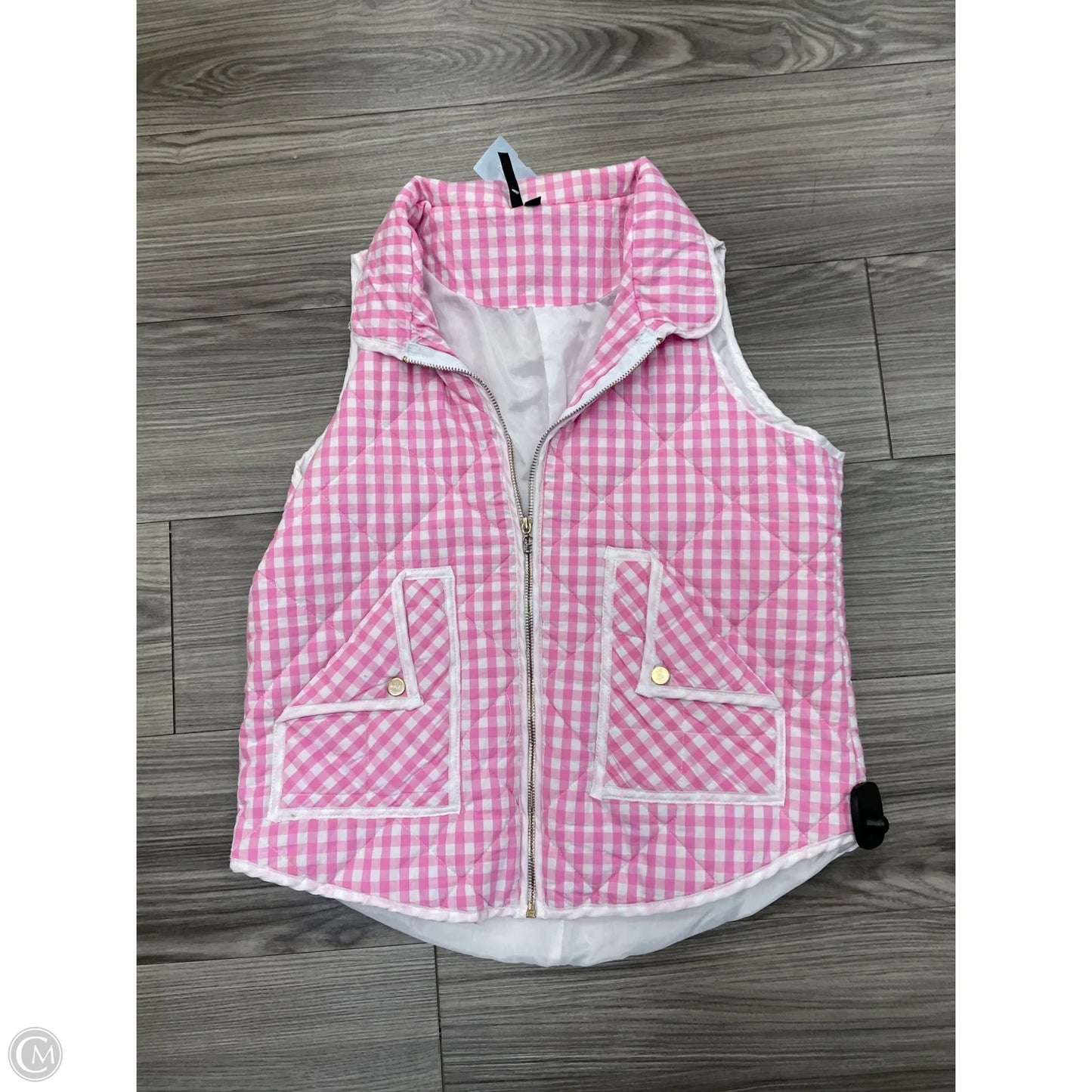 Vest Puffer & Quilted By Clothes Mentor In Pink, Size: L