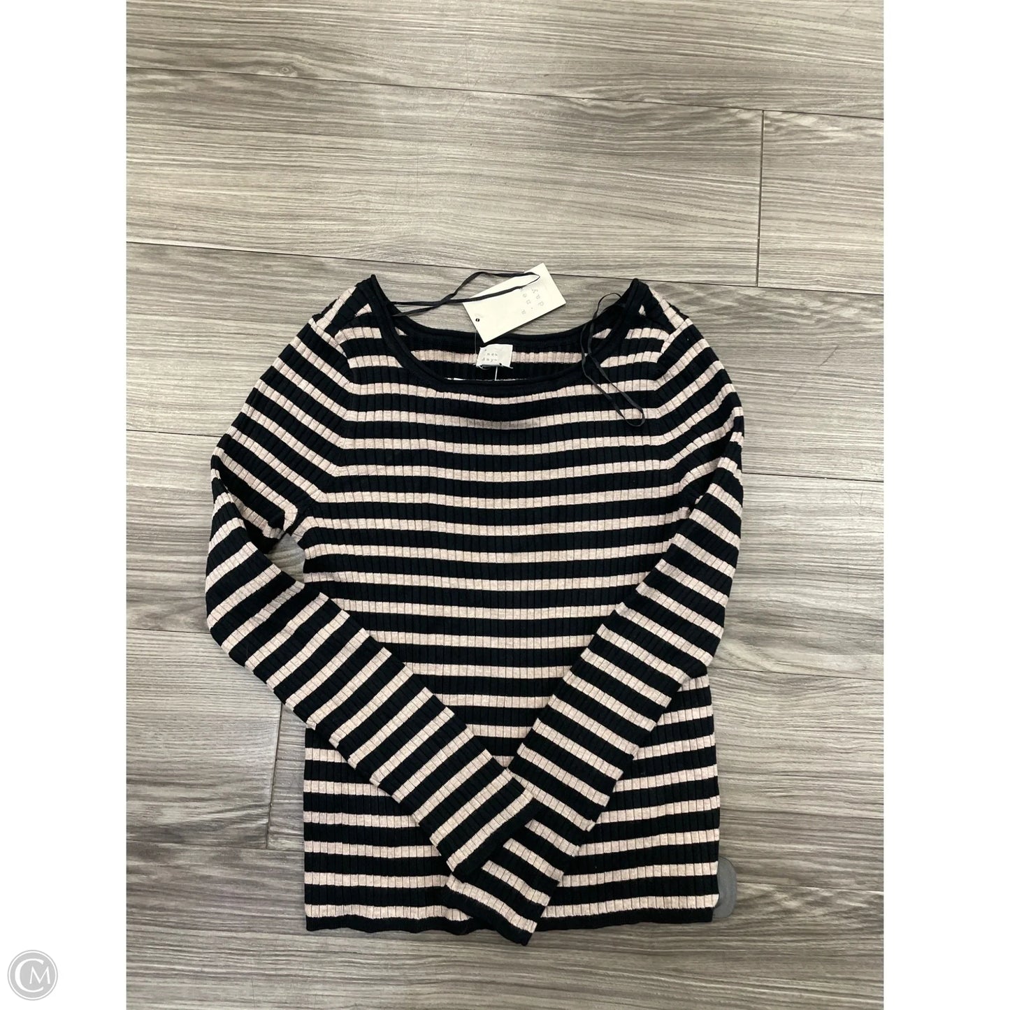 Top Long Sleeve By A New Day In Striped Pattern, Size: Xxl